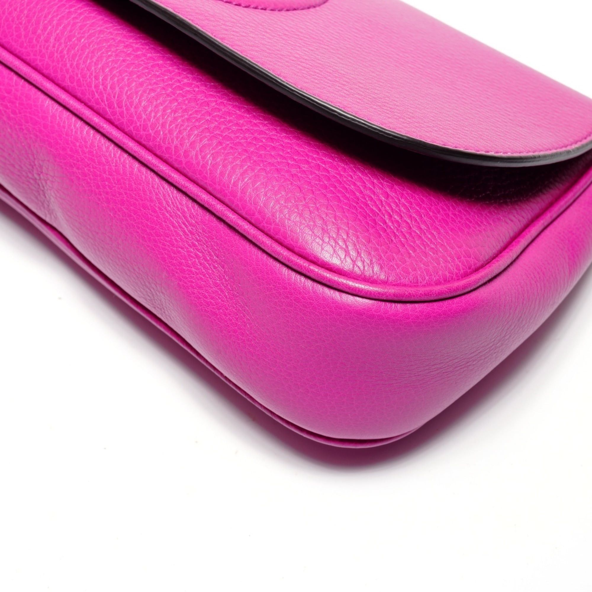 Gucci Gucci Soho G-stitch fringe shoulder bag, pink Size ONE SIZE - 6 Thumbnail