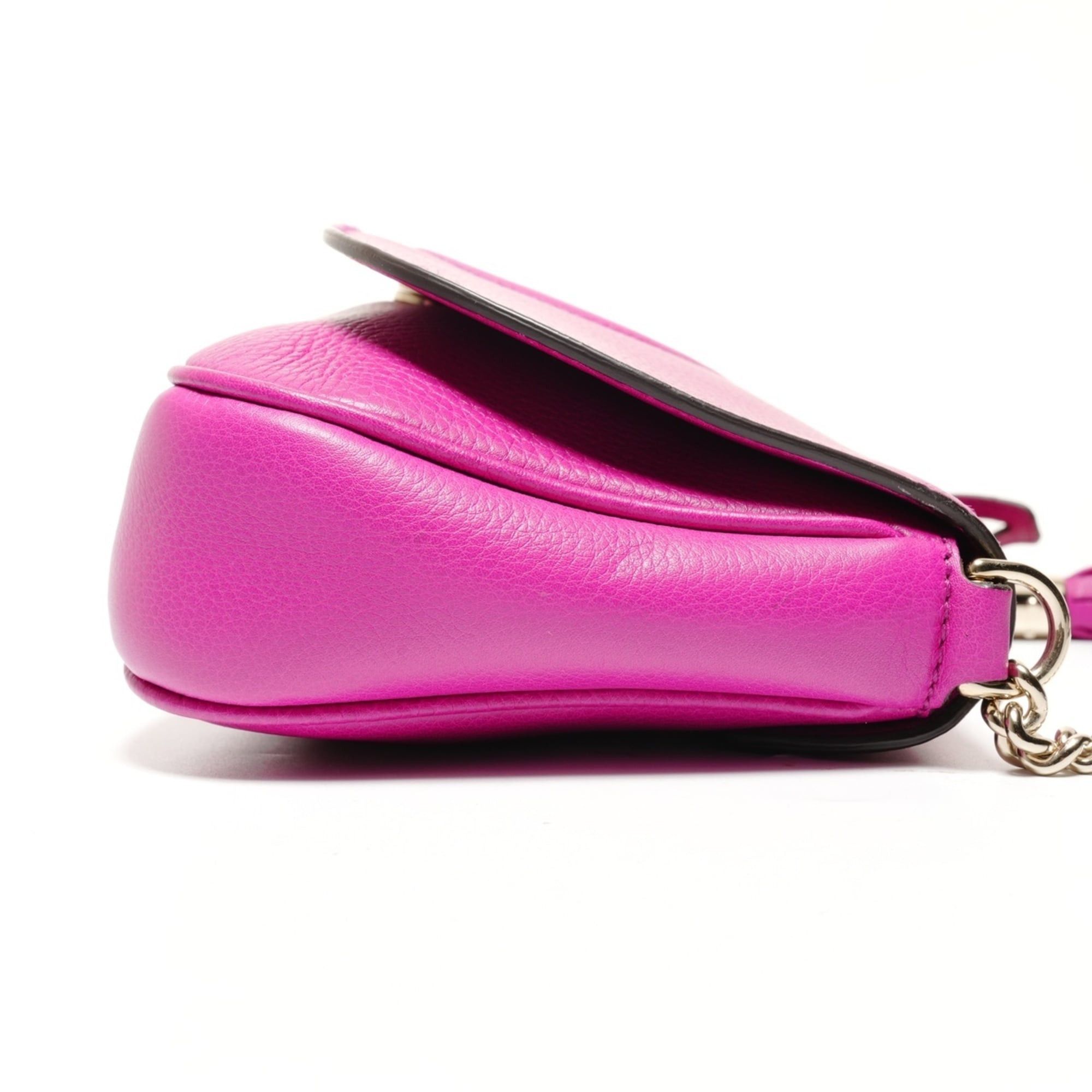 Gucci Gucci Soho G-stitch fringe shoulder bag, pink Size ONE SIZE - 3 Thumbnail
