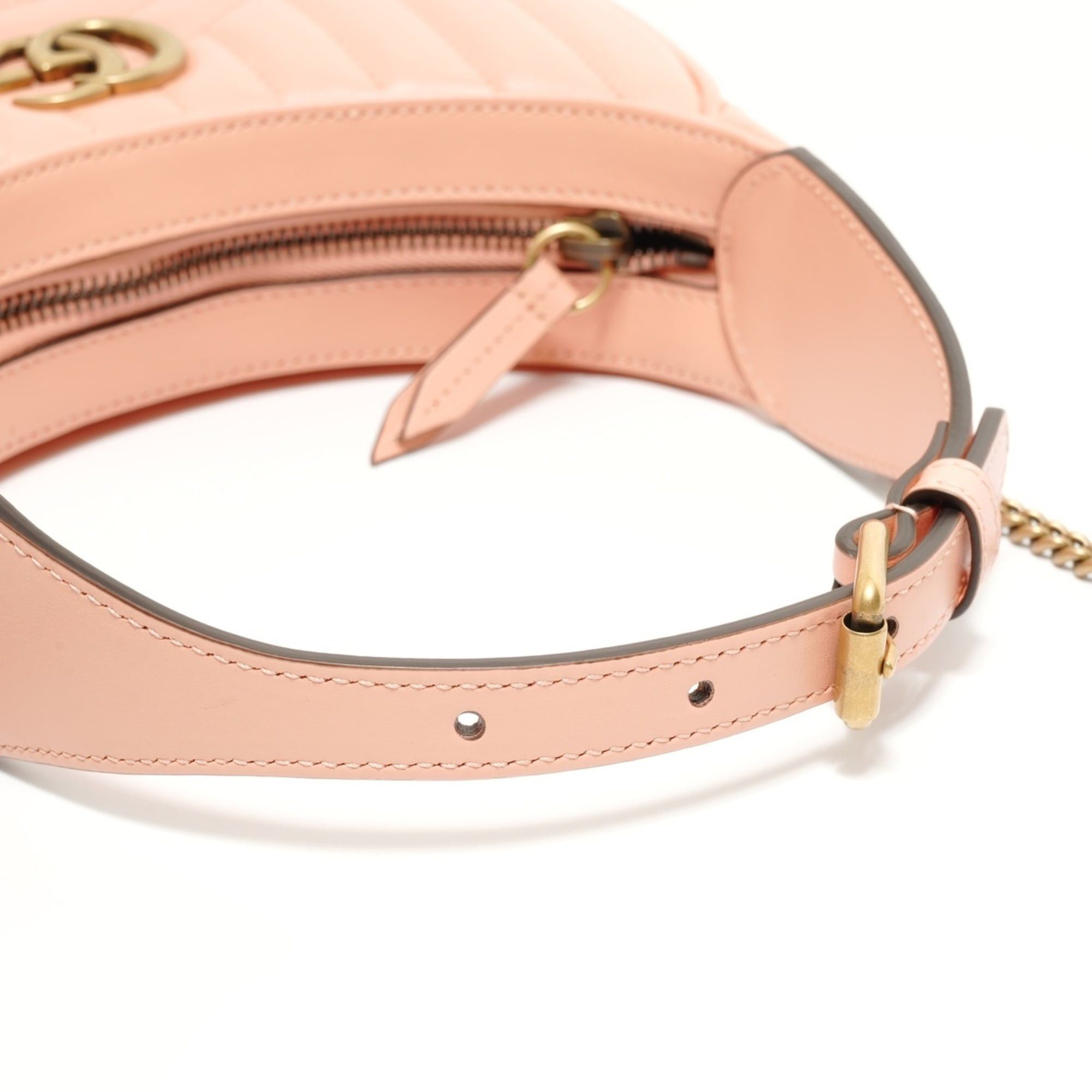 Gucci Gucci GG Marmont 2-way Hobo Shoulder Bag, Pink Size ONE SIZE - 12 Thumbnail