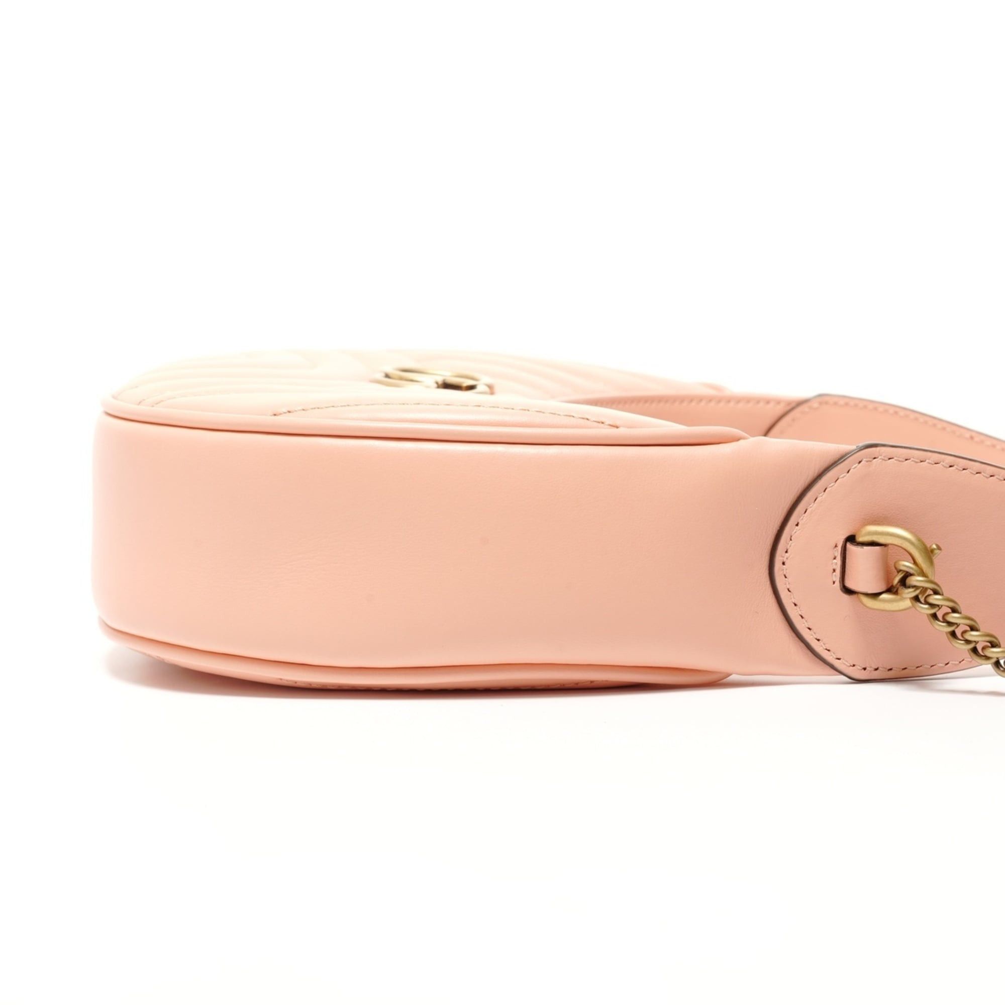 Gucci Gucci GG Marmont 2-way Hobo Shoulder Bag, Pink Size ONE SIZE - 4 Thumbnail
