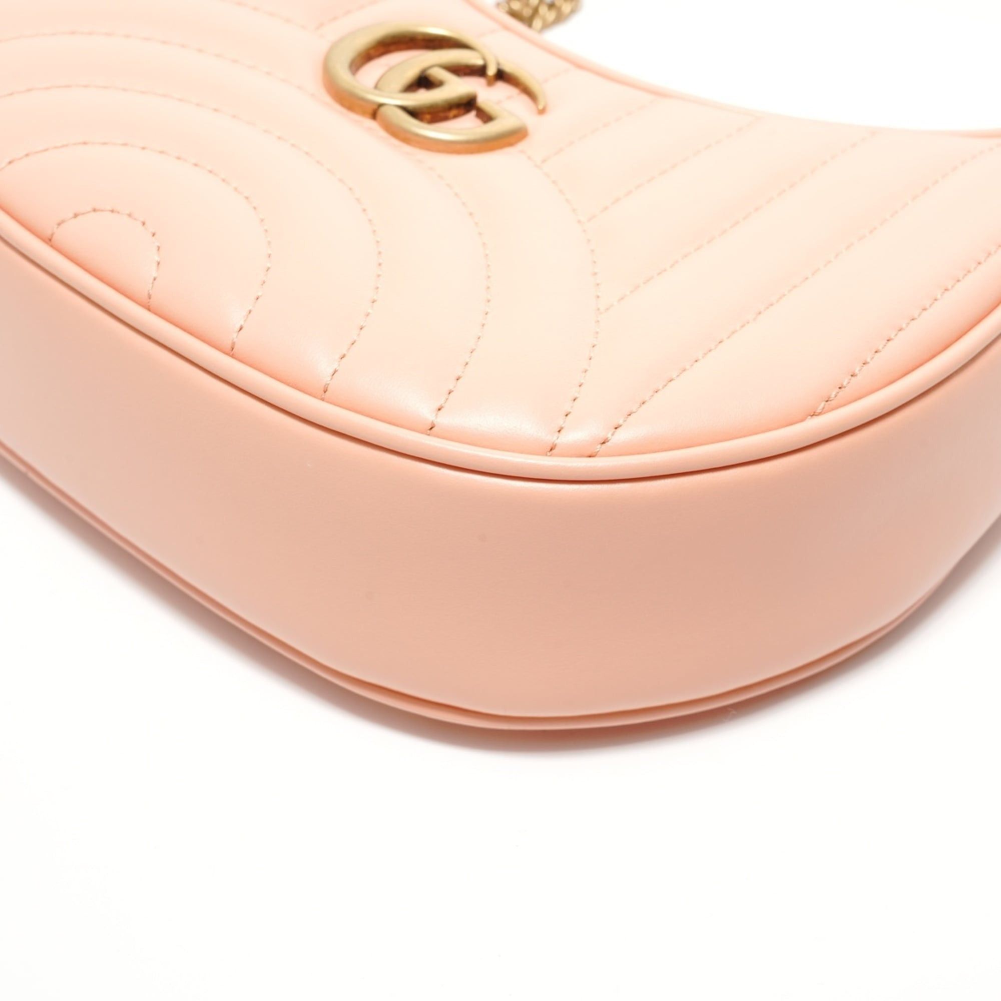 Gucci Gucci GG Marmont 2-way Hobo Shoulder Bag, Pink Size ONE SIZE - 6 Thumbnail