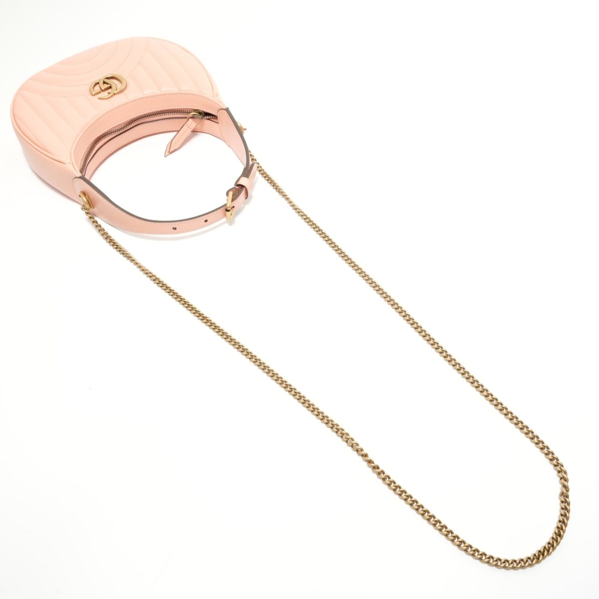 Gucci Gucci GG Marmont 2-way Hobo Shoulder Bag, Pink Size ONE SIZE - 8 Thumbnail
