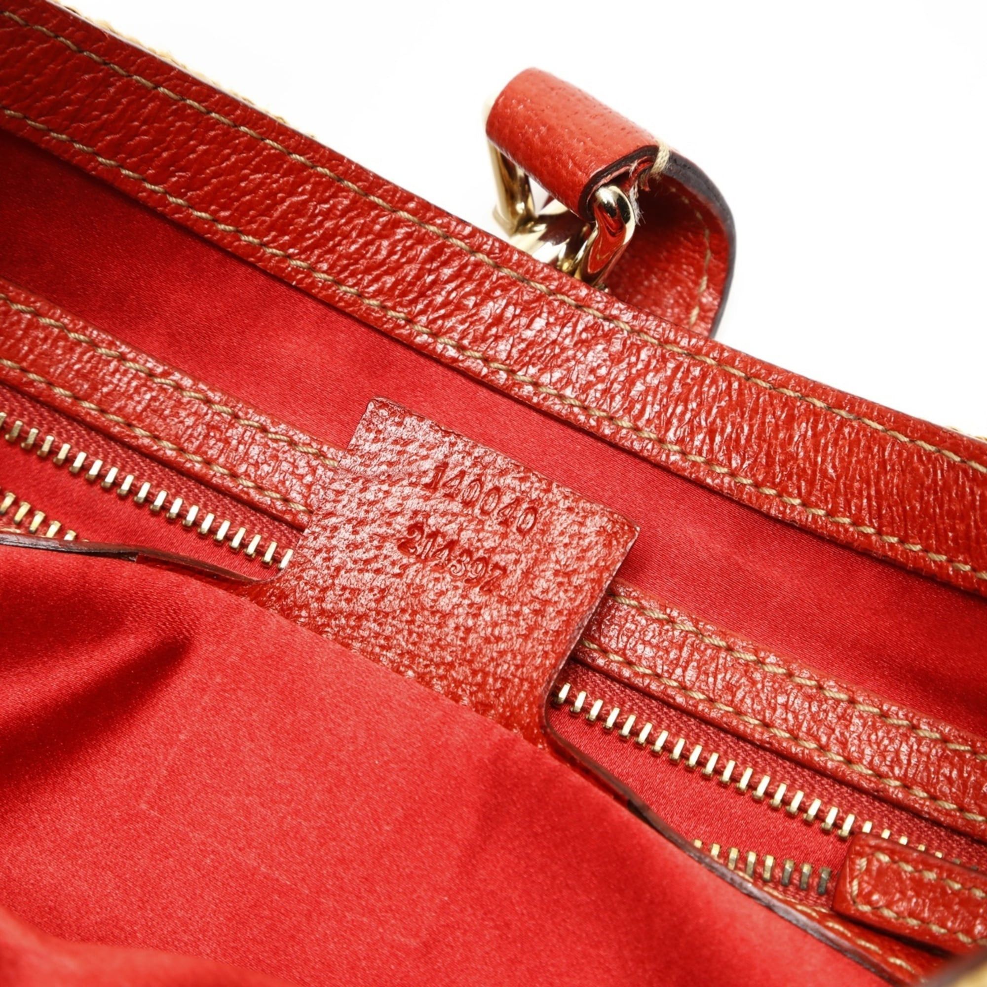 Gucci Gucci Jackie Straw Raffia Shoulder Bag, Beige Size ONE SIZE - 11 Thumbnail