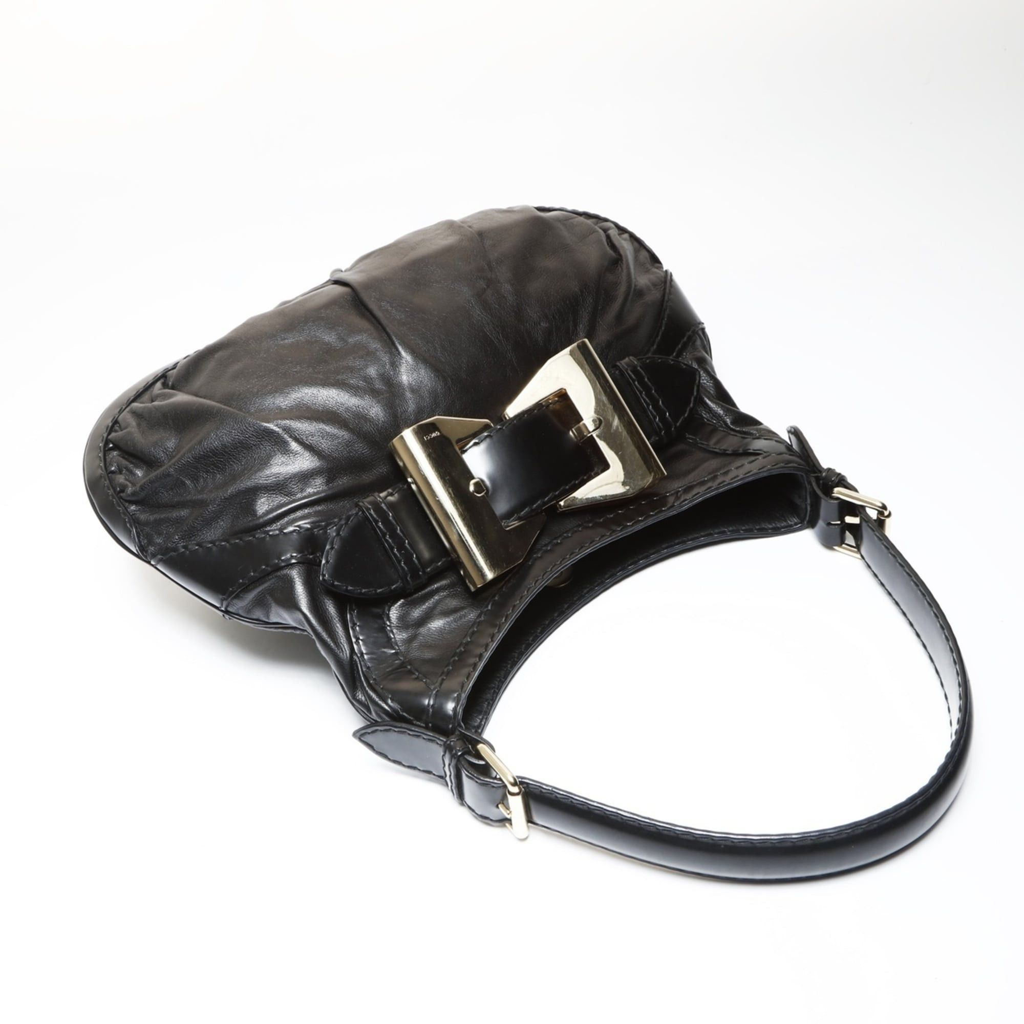 Gucci Gucci Queen Hobo Ribbon Shoulder Bag, Black Size ONE SIZE - 9 Thumbnail