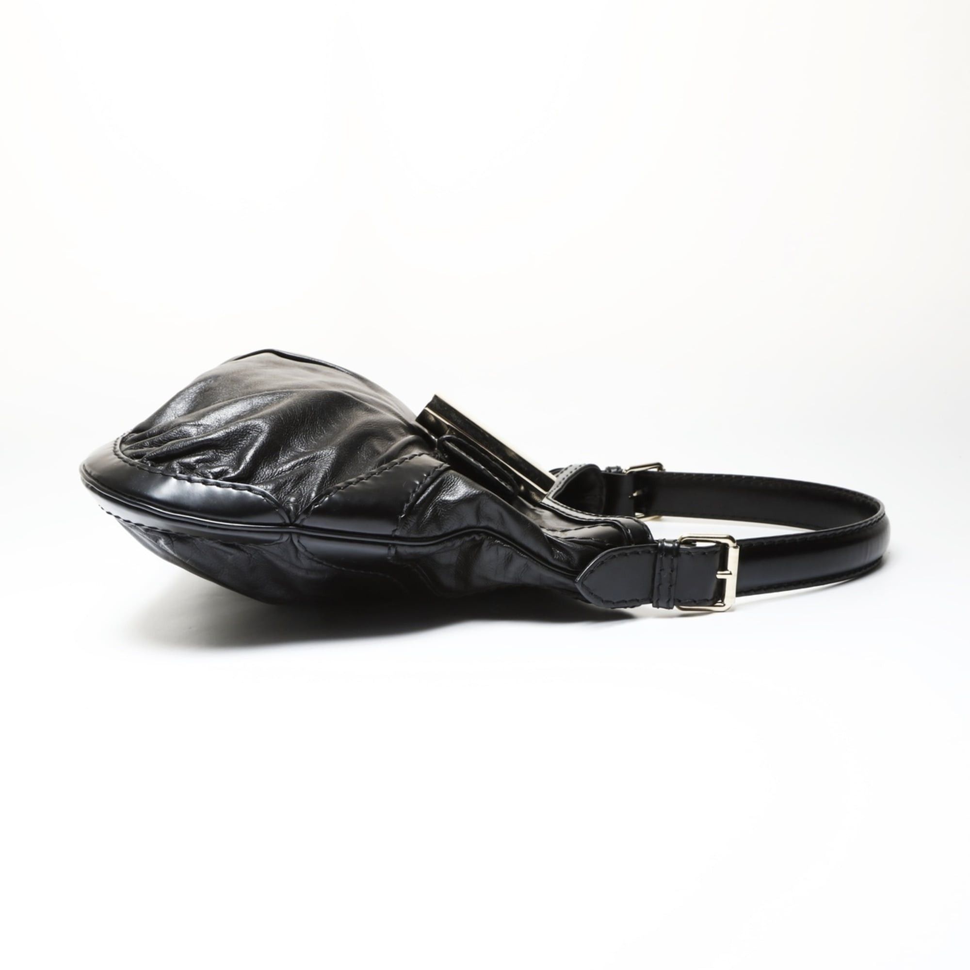Gucci Gucci Queen Hobo Ribbon Shoulder Bag, Black Size ONE SIZE - 4 Thumbnail