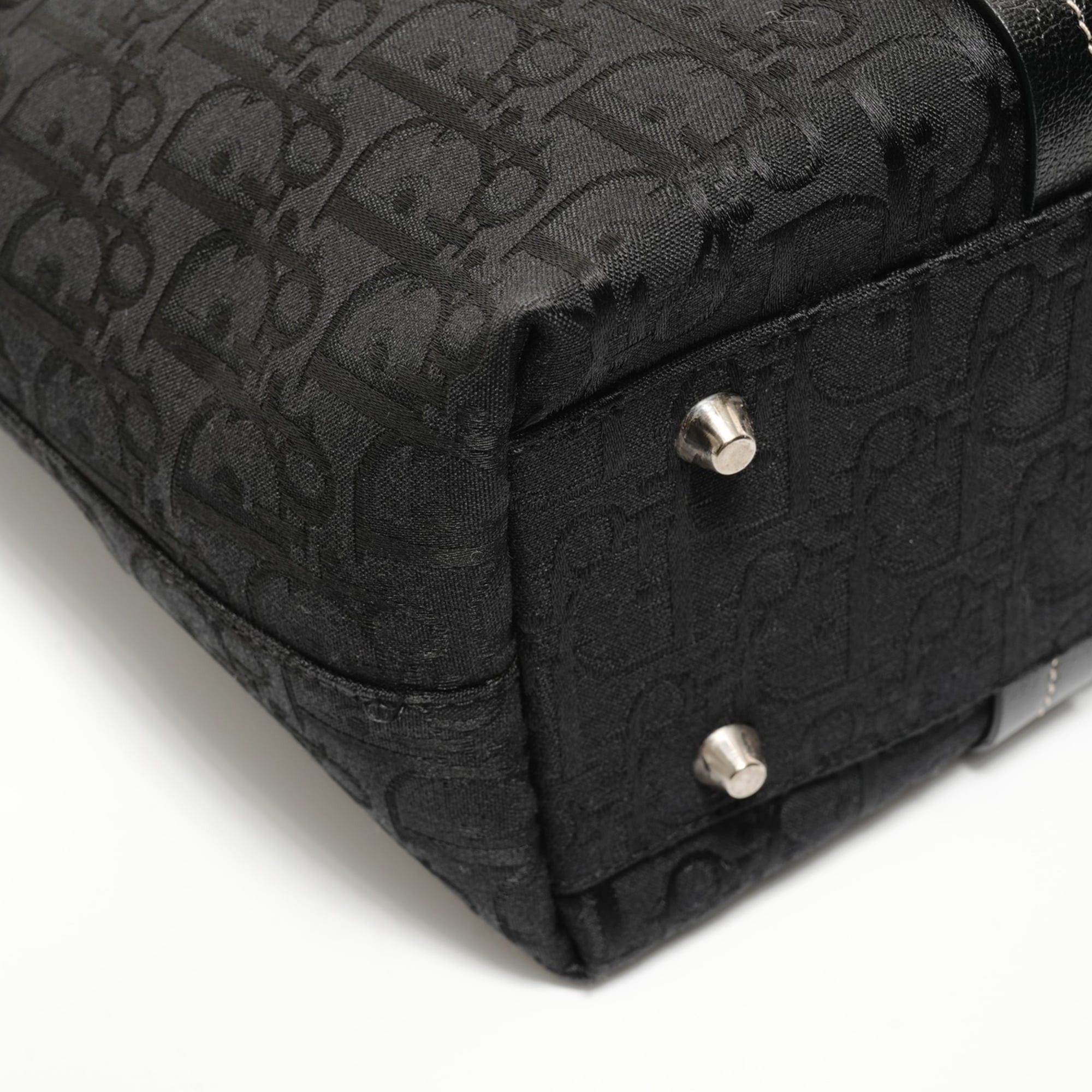 Dior Christian Dior Flower Trotter Canvas Handbag, Black Size ONE SIZE - 5 Thumbnail