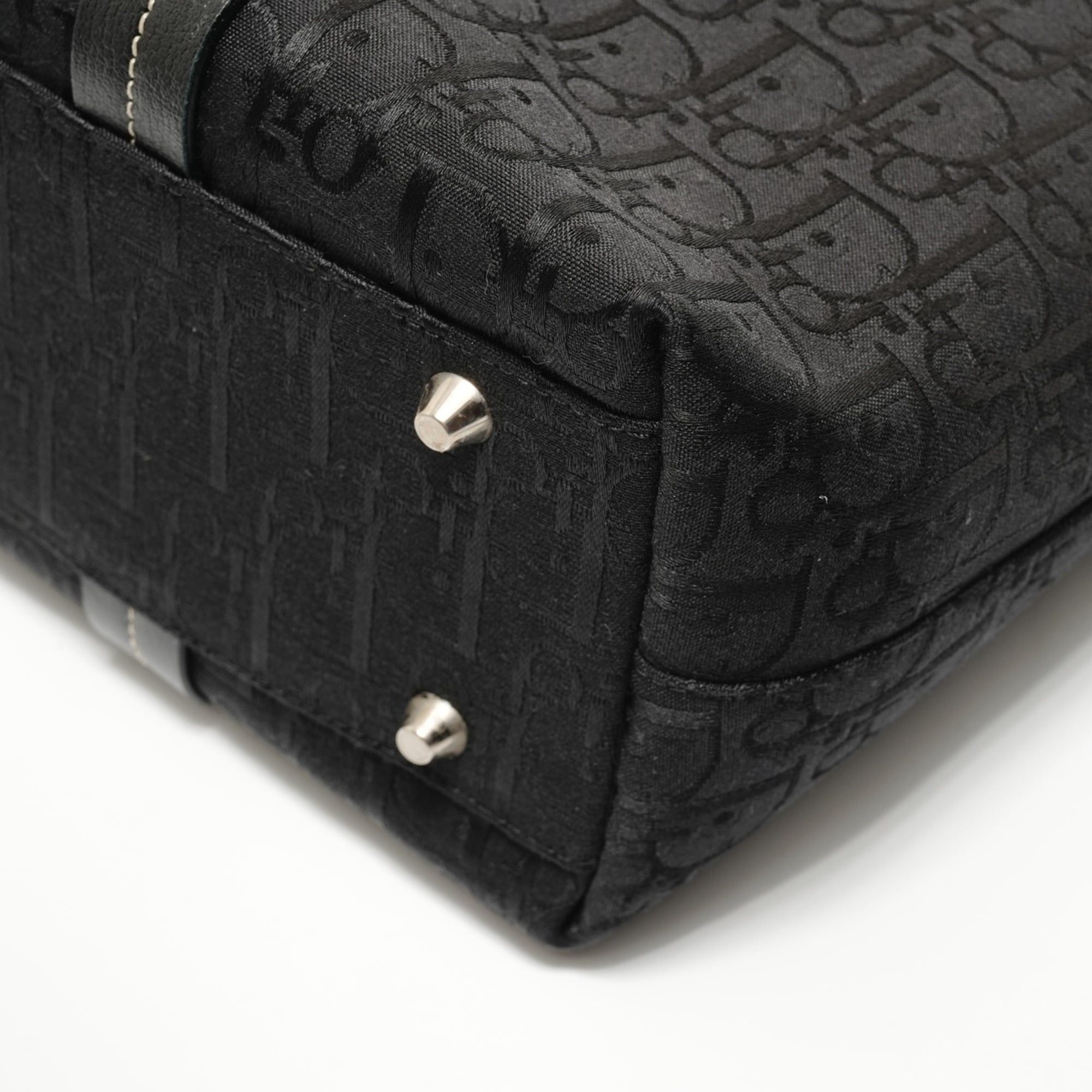 Dior Christian Dior Flower Trotter Canvas Handbag, Black Size ONE SIZE - 6 Thumbnail