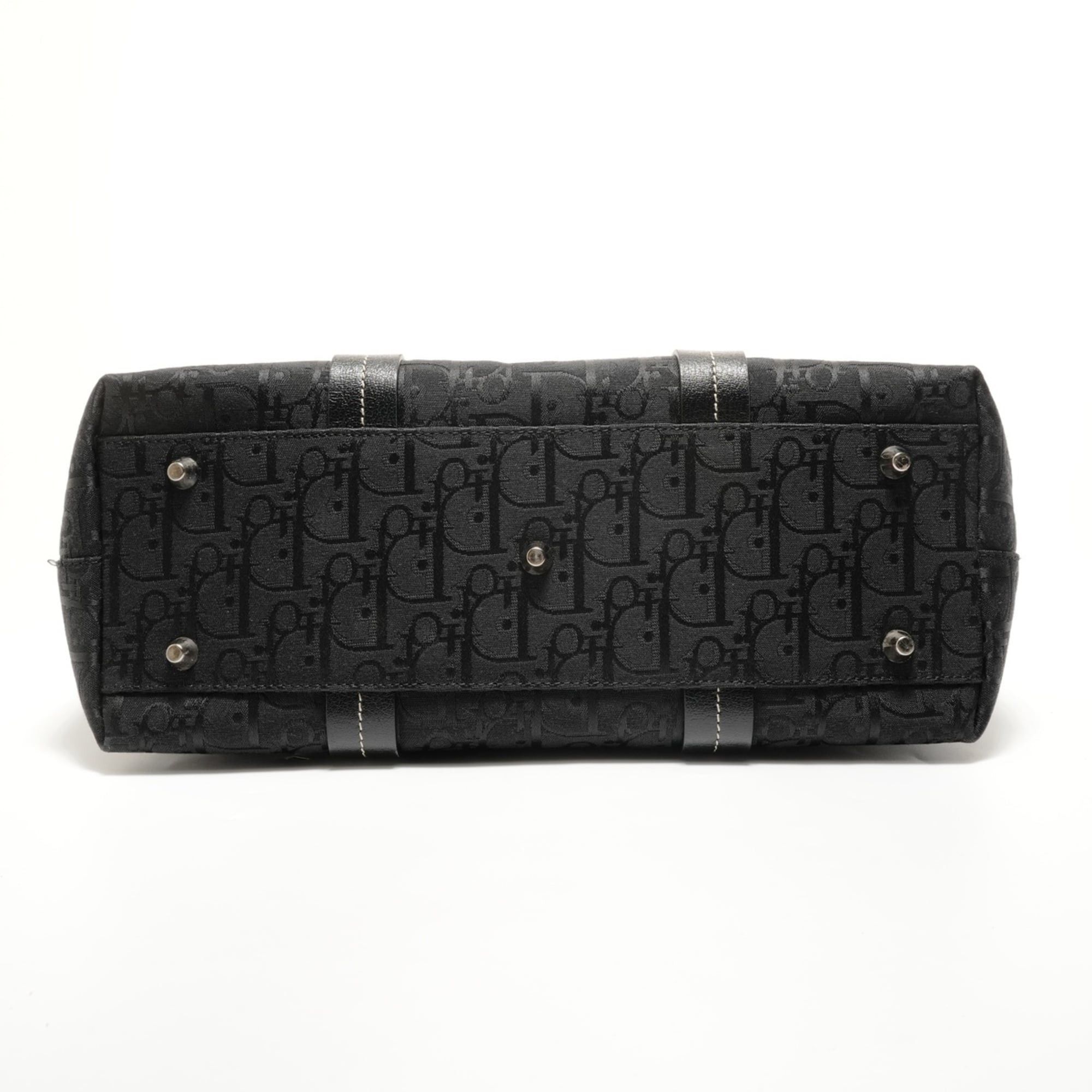 Dior Christian Dior Flower Trotter Canvas Handbag, Black Size ONE SIZE - 7 Thumbnail