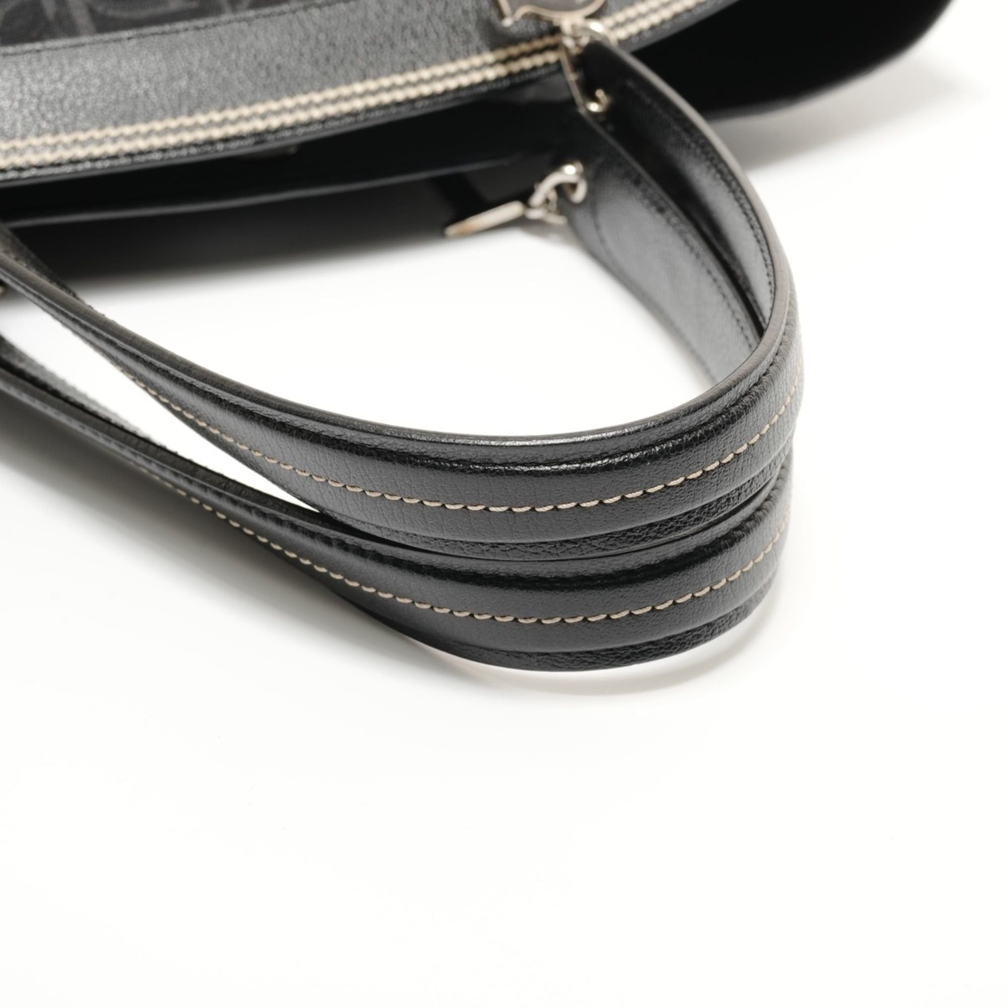 Dior Christian Dior Flower Trotter Canvas Handbag, Black Size ONE SIZE - 12 Thumbnail