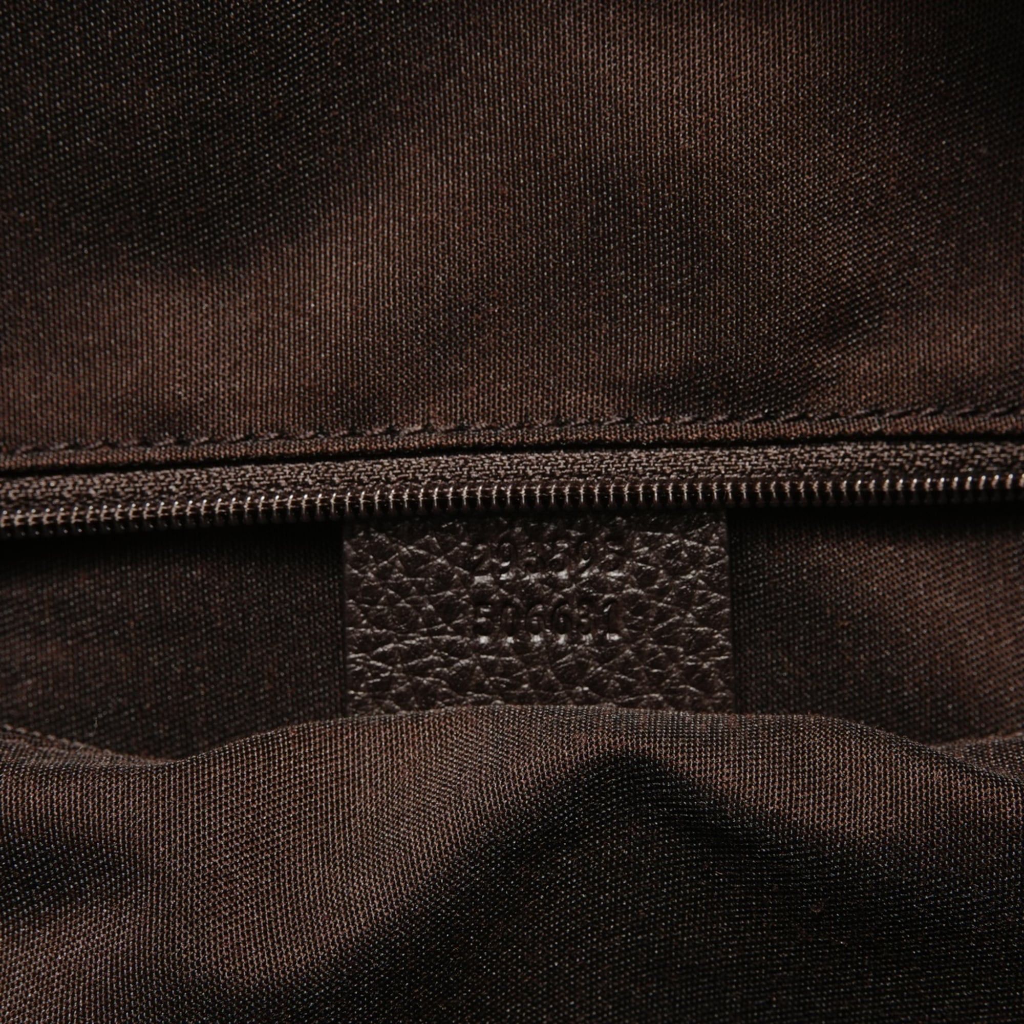 Gucci Gucci Sherry Line GG Crystal Gold Hardware Canvas Boston Bag Beige Size ONE SIZE - 10 Thumbnail
