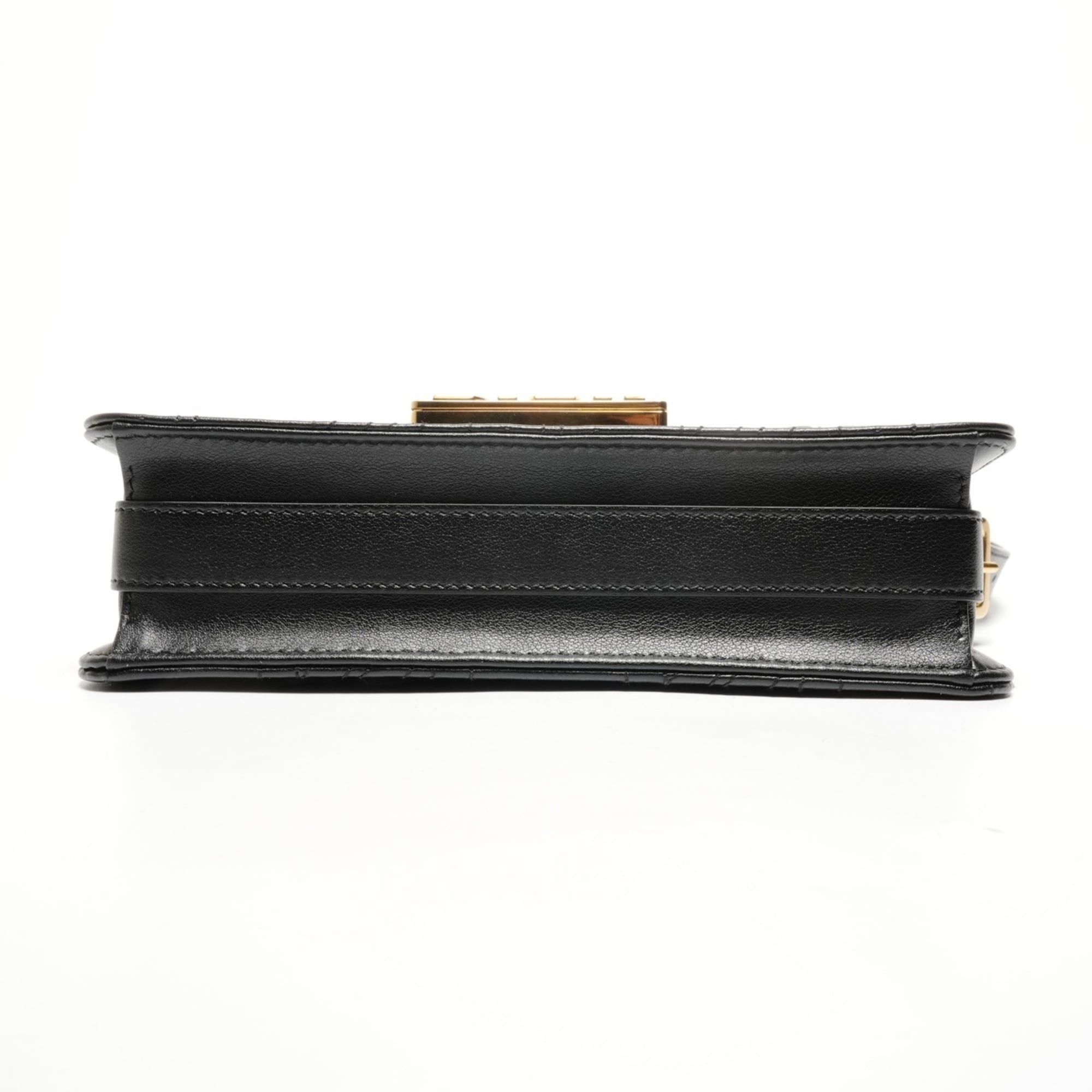 Dior Christian Dior Miss Logo Plate Shoulder Bag, Black Size ONE SIZE - 7 Thumbnail