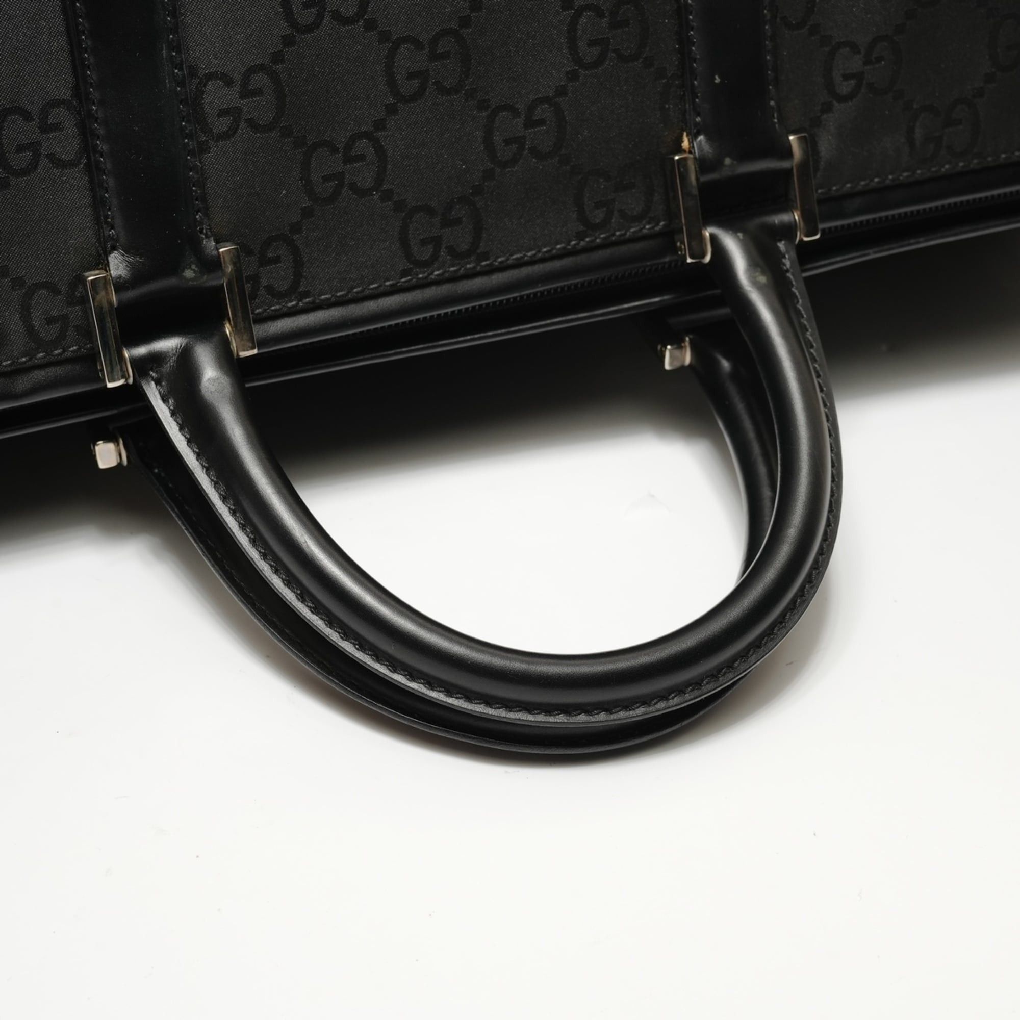 Gucci Gucci GG Canvas Boston Bag, Black Size ONE SIZE - 12 Thumbnail