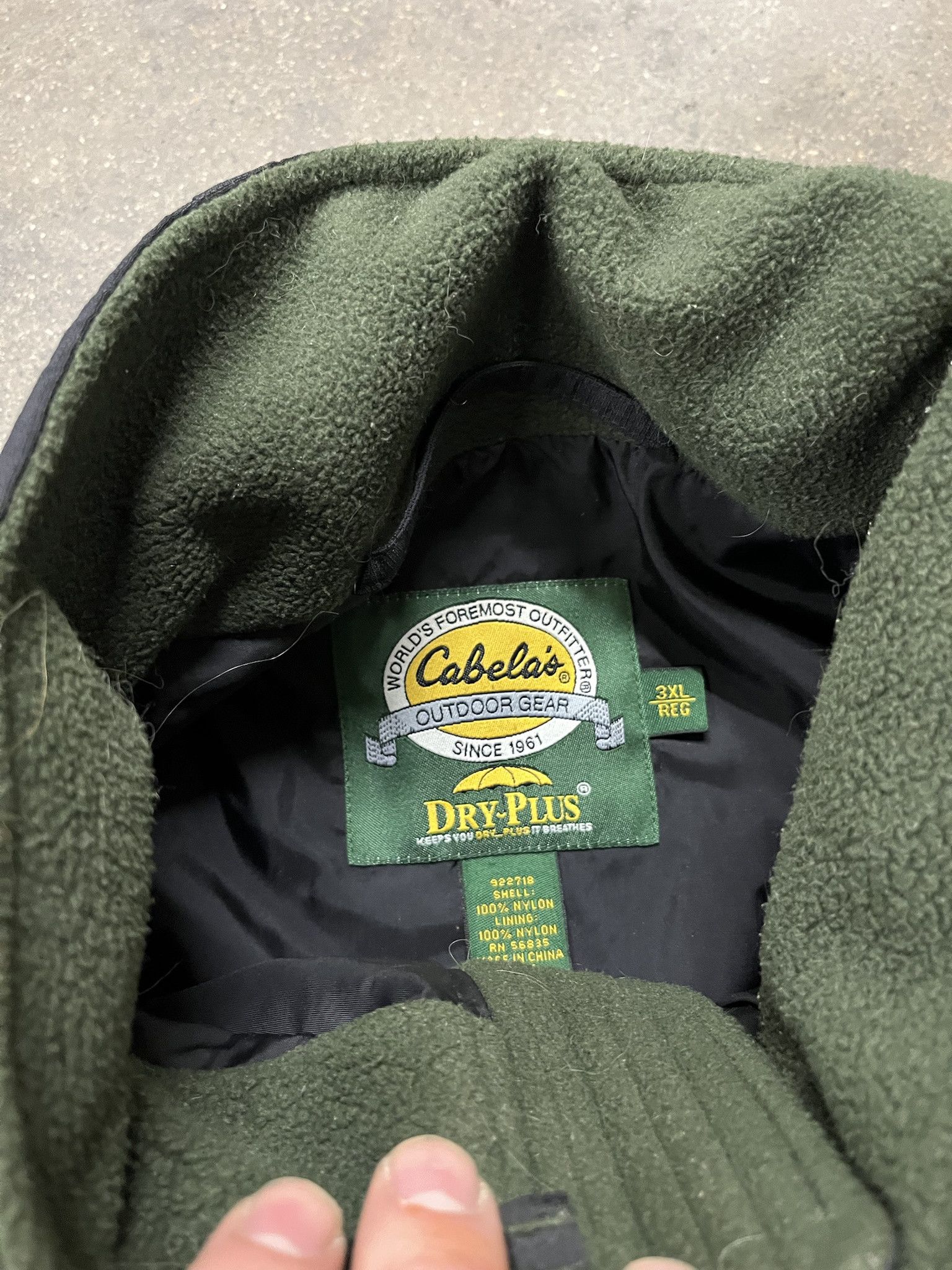 Vintage Vintage 2000s Cabelas Dry Plus Green Black Fleece Jacket Size 3XL Size US XXL / EU 58 / 5 - 2 Thumbnail