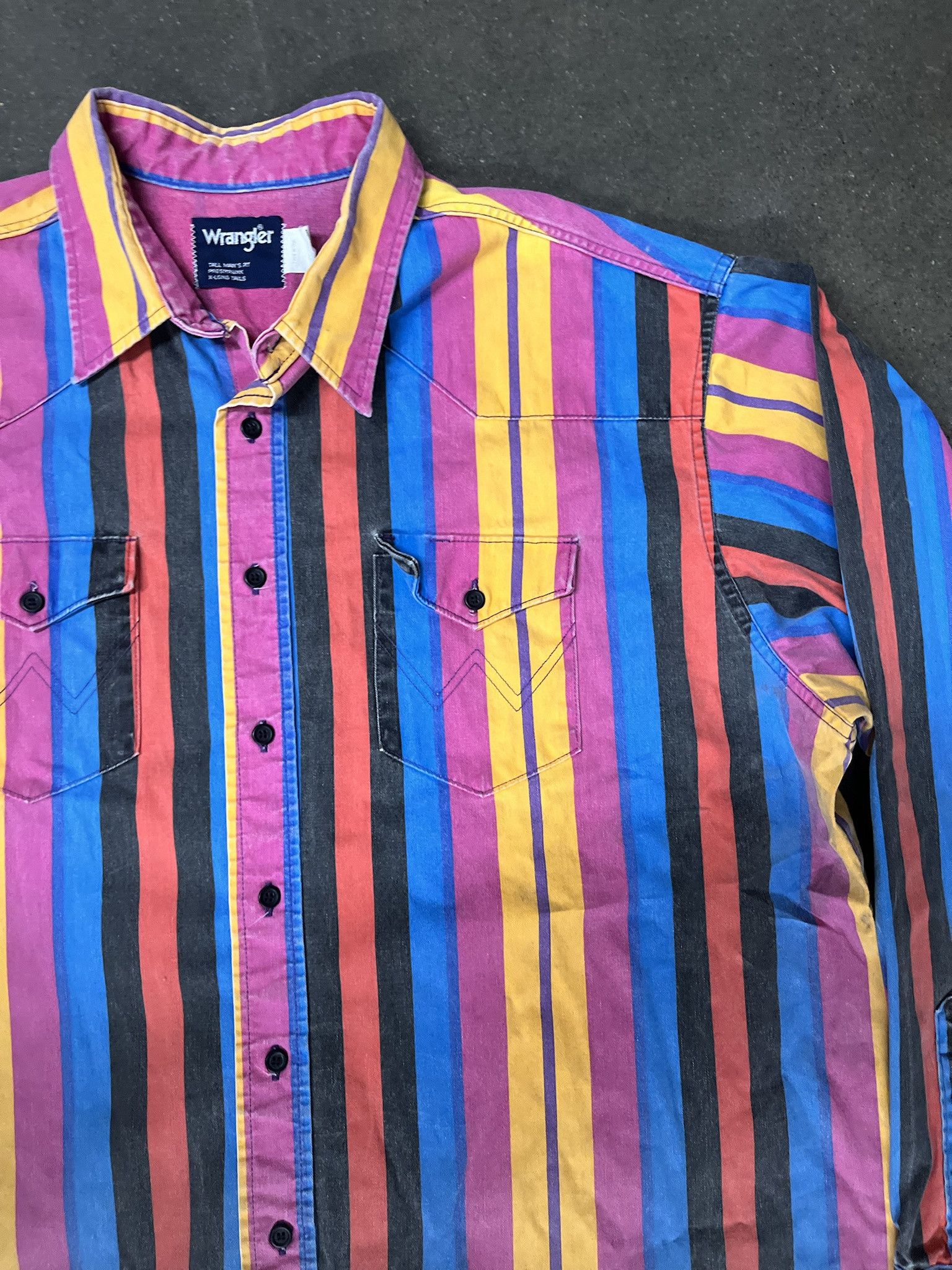 Vintage × Wrangler Vintage 1980s Wrangler Brush Popper Jacket Size XL Size US XL / EU 56 / 4 - 3 Thumbnail