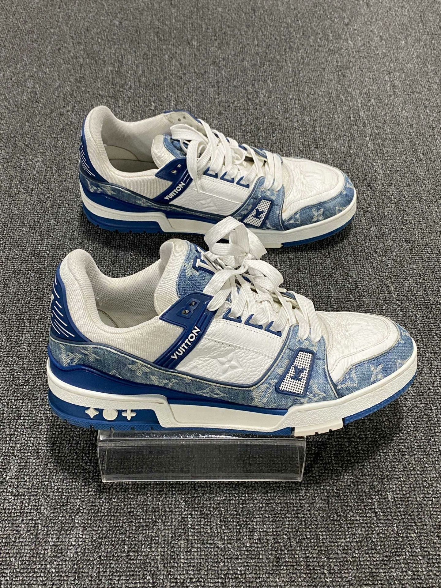 Louis Vuitton Louis Vuitton Training Denim Blue Lowtop Sneakers 9 Men Size US 9 / EU 42 - 4 Thumbnail