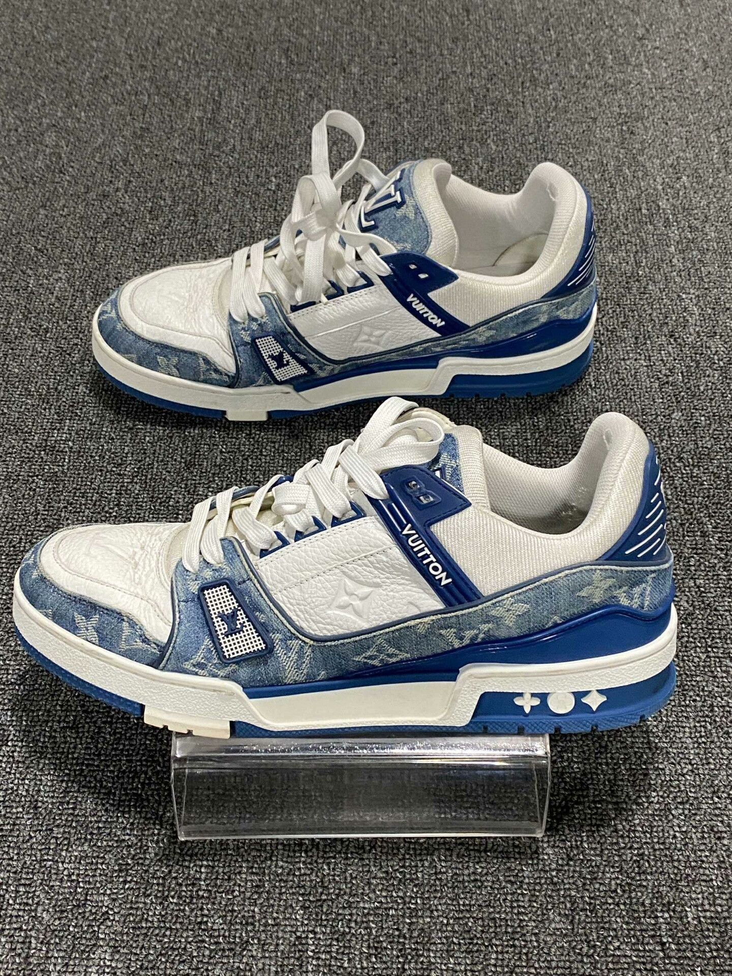 Louis Vuitton Louis Vuitton Training Denim Blue Lowtop Sneakers 9 Men Size US 9 / EU 42 - 3 Thumbnail