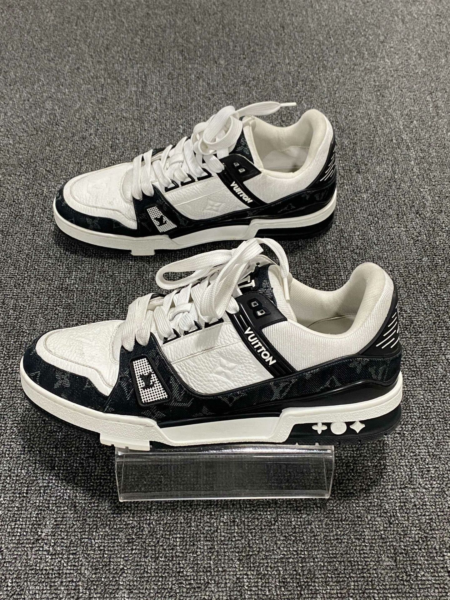 Louis Vuitton Louis Vuitton Training Denim Black Lowtop Sneakers 9 Men Size US 9 / EU 42 - 4 Thumbnail