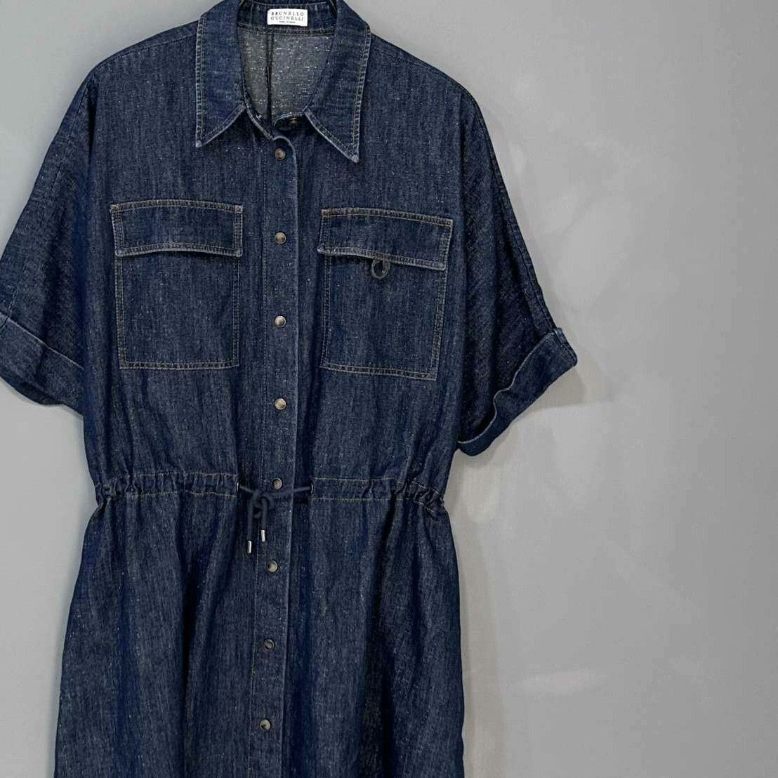 Brunello Cucinelli Brunello Cucinelli Denim Dress S Women Size S / US 4 / IT 40 - 2 Thumbnail