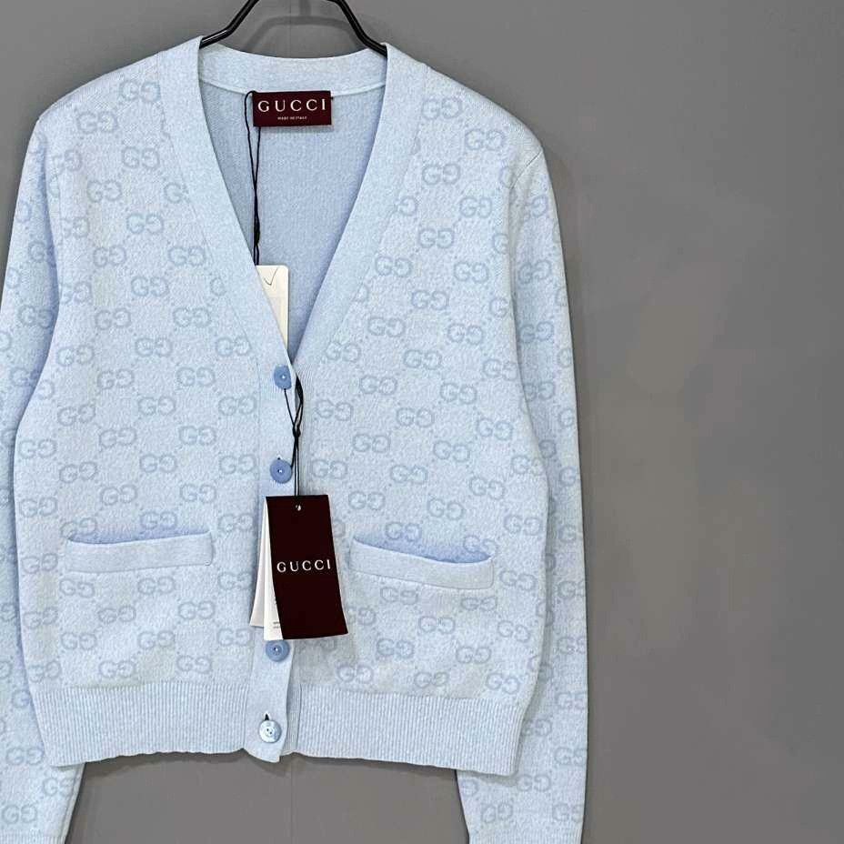 Gucci Gucci Blue Sweater XS Women Size XS / US 0-2 / IT 36-38 - 2 Thumbnail