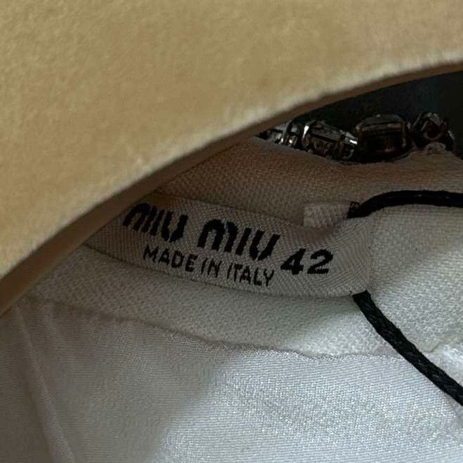 Miu Miu Miu Miu White Dress XS Women Size XS / US 0-2 / IT 36-38 - 4 Thumbnail
