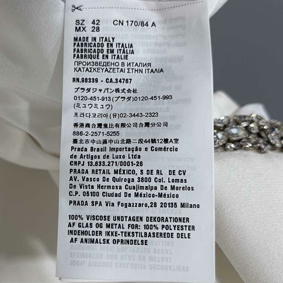 Miu Miu Miu Miu White Dress XS Women Size XS / US 0-2 / IT 36-38 - 5 Thumbnail