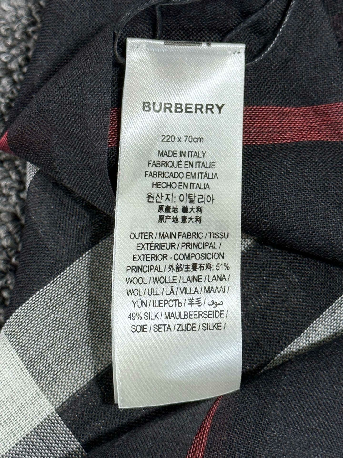 Burberry Burberry Wool Plaid Scarf one size Men Size ONE SIZE - 5 Thumbnail