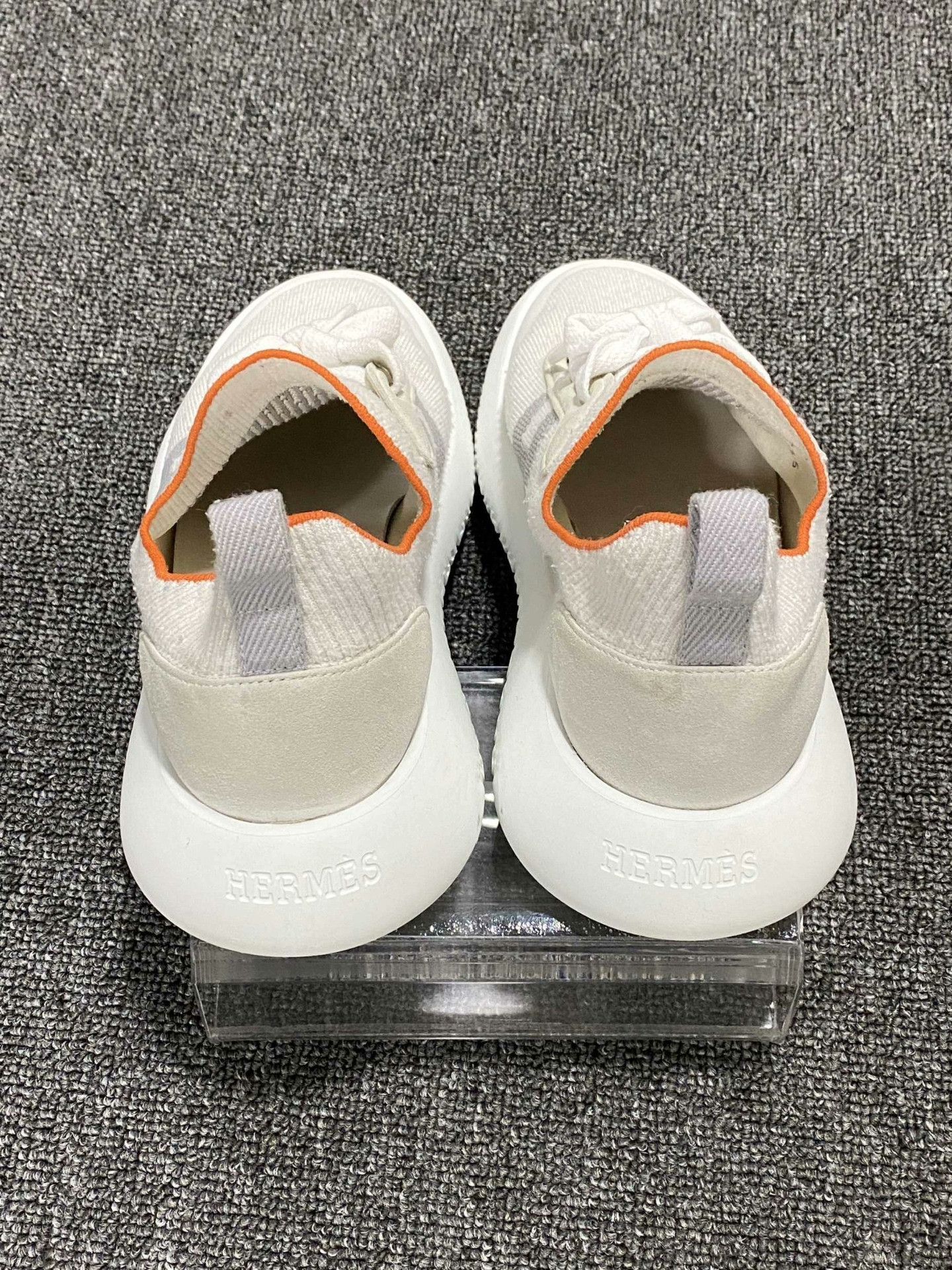 Hermes Hermes Mesh White Lowtop Sneakers us_5 Women Size US 5 / IT 35 - 5 Thumbnail