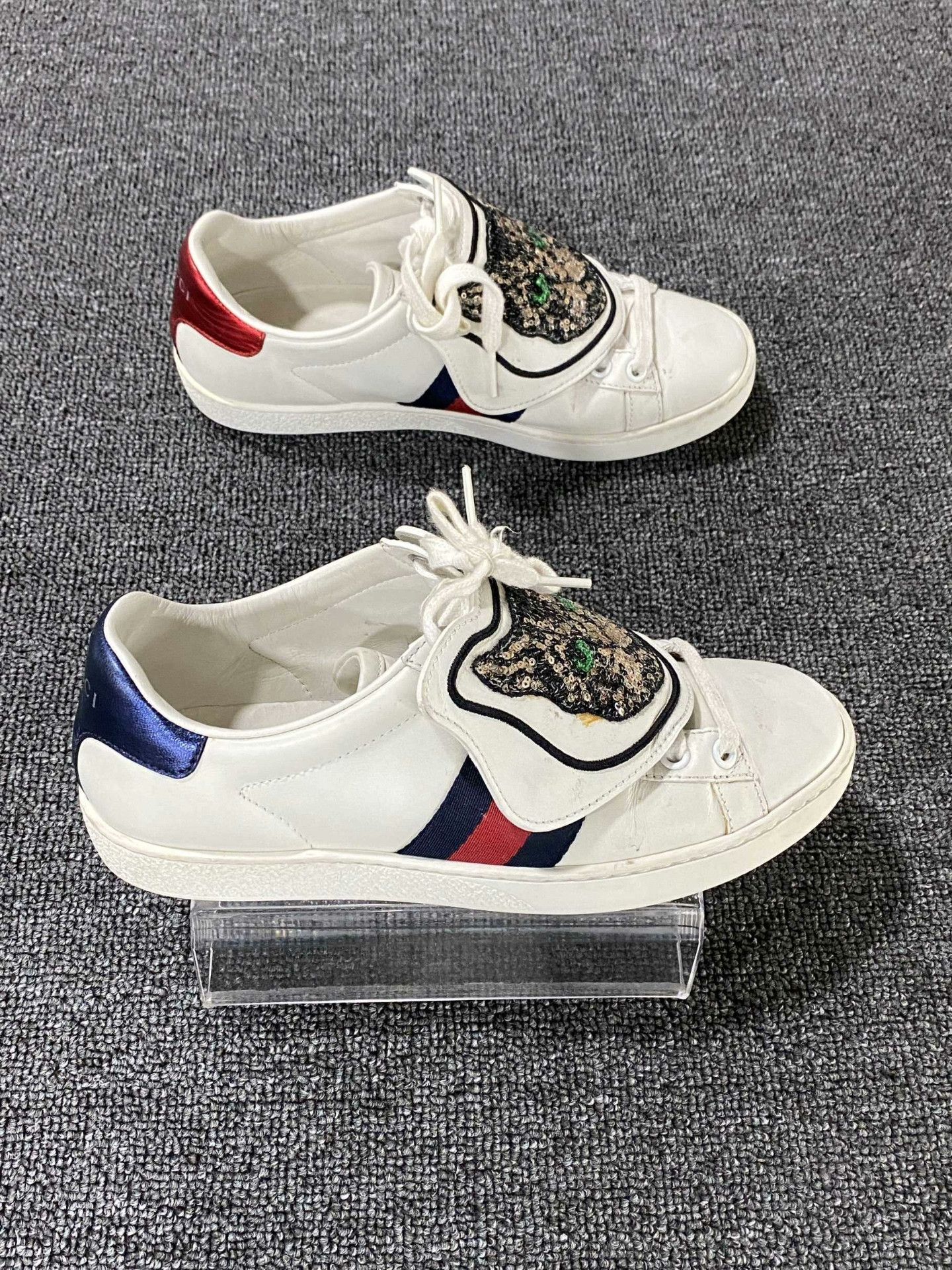 Gucci Gucci White Lowtop Sneakers us_5 Women Size US 5 / IT 35 - 3 Thumbnail