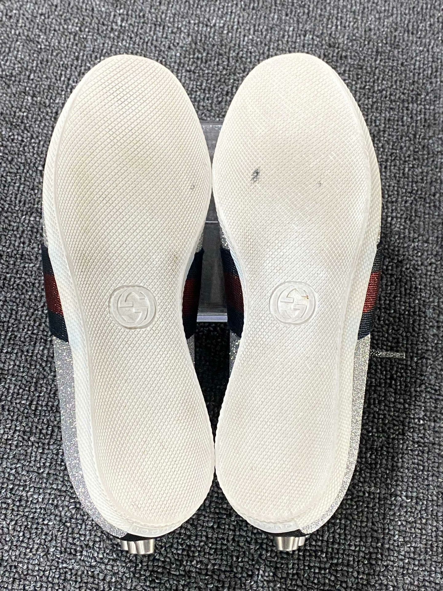 Gucci Gucci Striped Pink Lowtop Sneakers us_5-5 Women Size US 5.5 / IT 35.5 - 6 Thumbnail