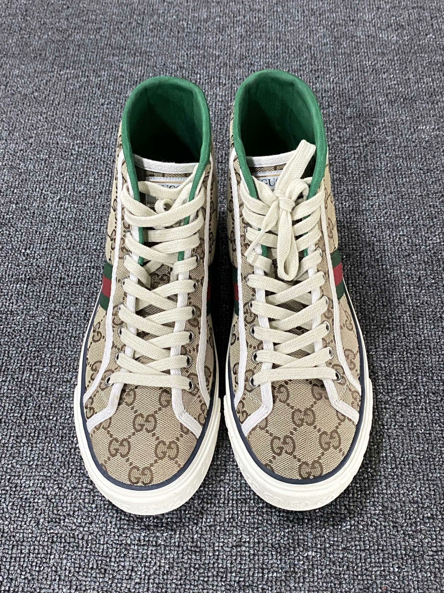 Gucci Gucci Tennis Brown Hitop Sneakers 7.5 Men Size US 7.5 / EU 40-41 - 2 Thumbnail