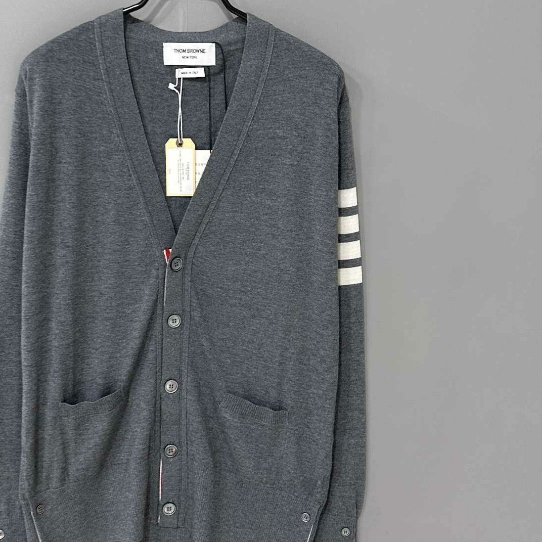 Thom Browne Thom Browne Wool Striped Brown Sweater m Men Size US M / EU 48-50 / 2 - 2 Thumbnail