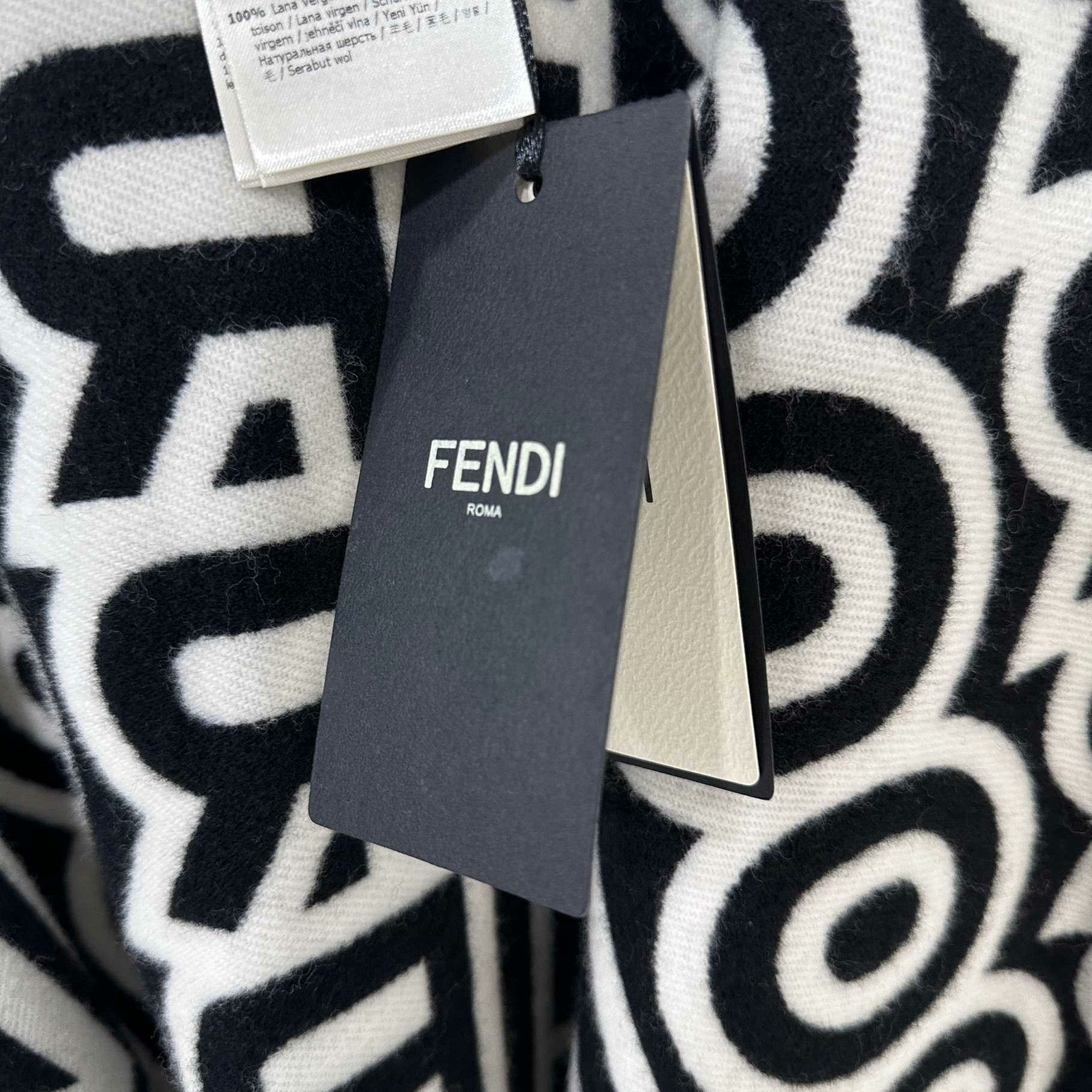 Fendi Fendi Retro Wool Scarf one size Men Size ONE SIZE - 5 Thumbnail