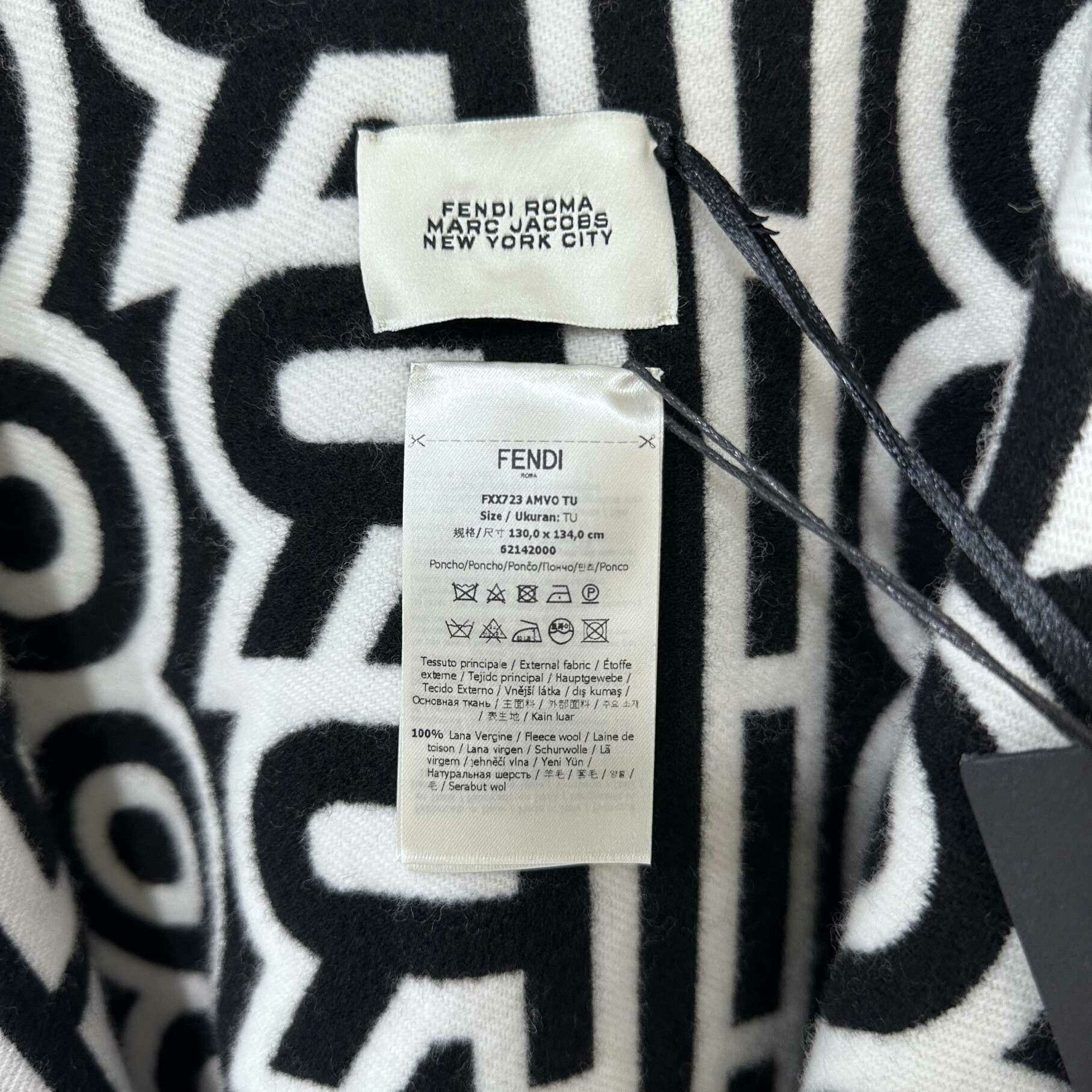 Fendi Fendi Retro Wool Scarf one size Men Size ONE SIZE - 4 Thumbnail
