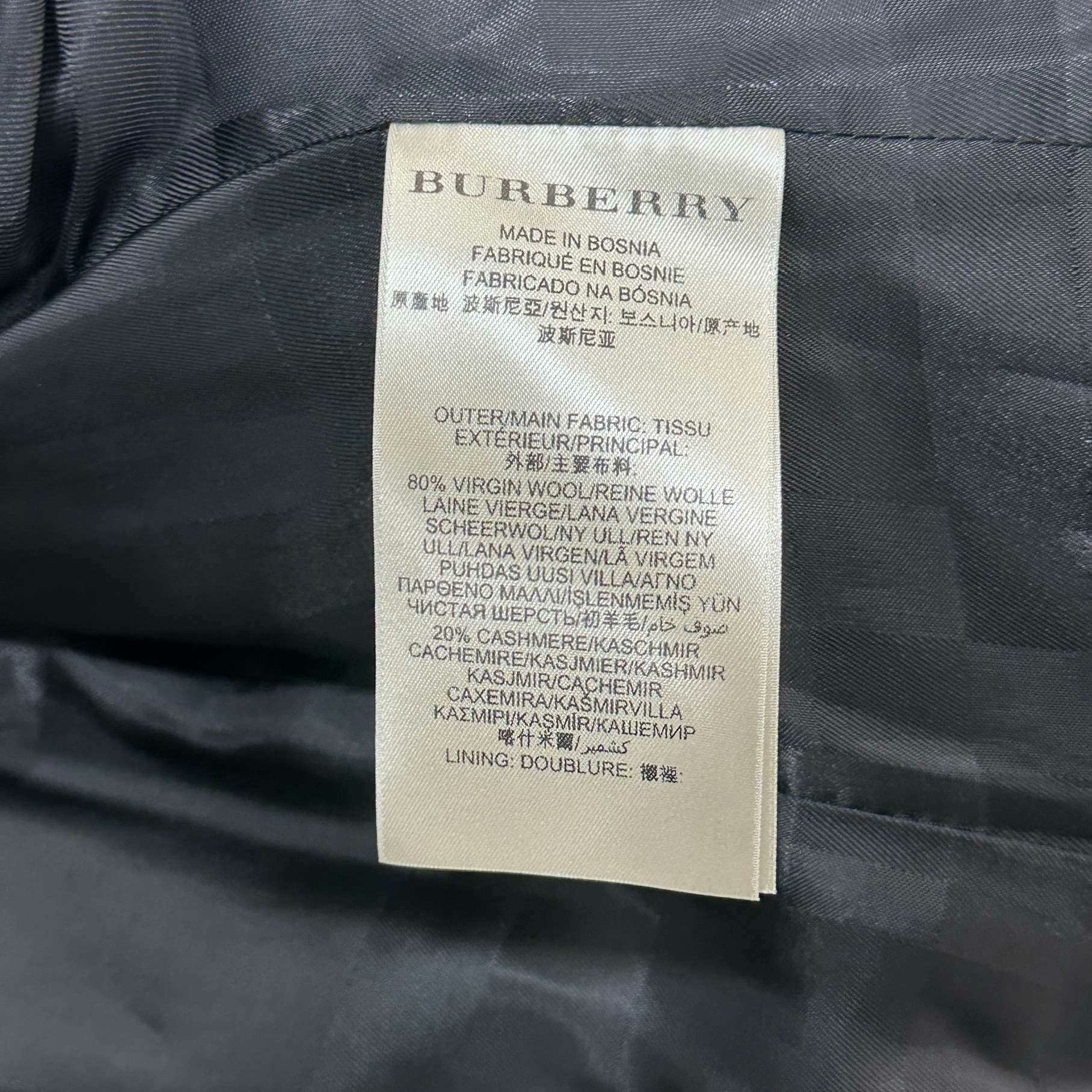 Burberry Burberry Wool Black Coat M Women Size M / US 6-8 / IT 42-44 - 4 Thumbnail