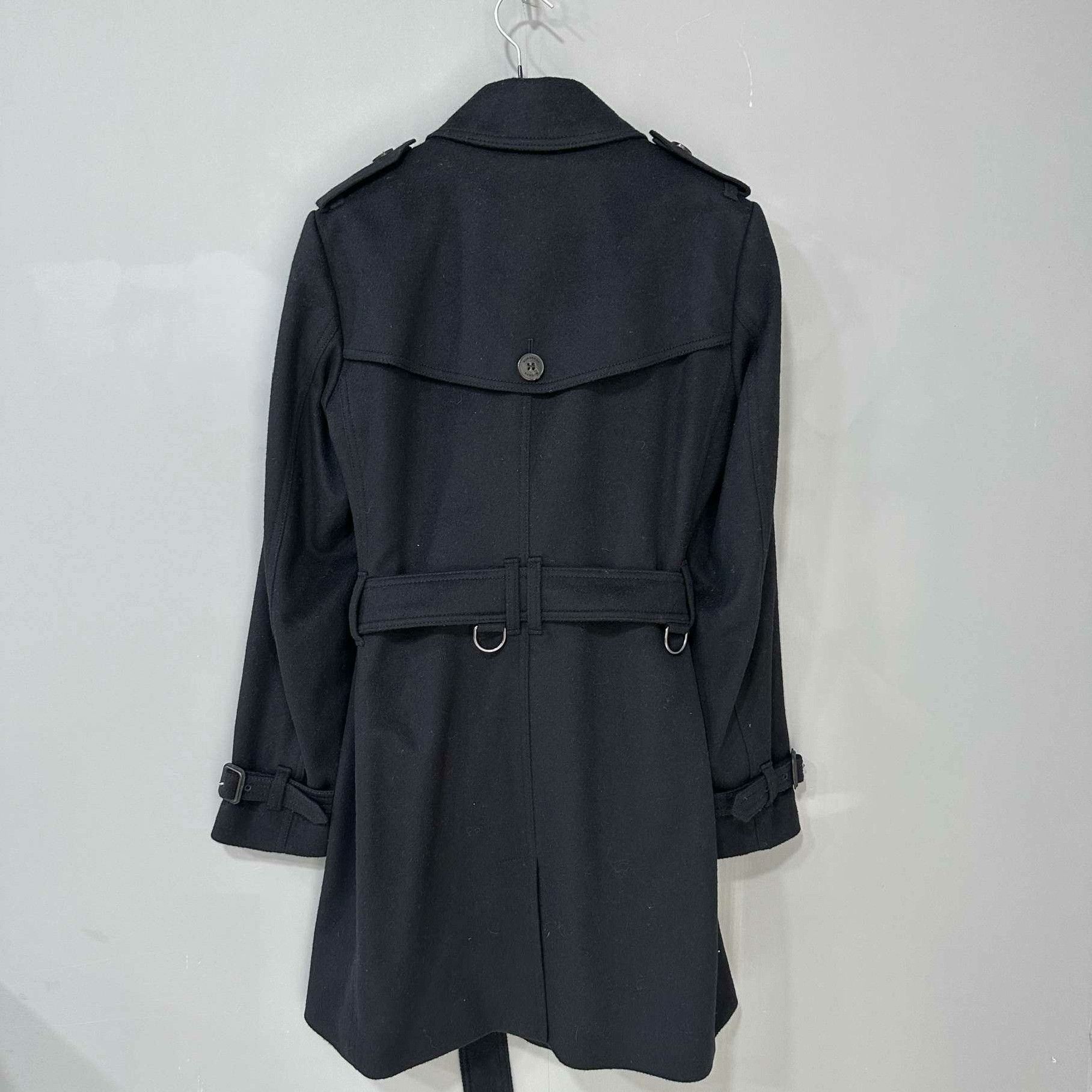 Burberry Burberry Wool Black Coat M Women Size M / US 6-8 / IT 42-44 - 3 Thumbnail