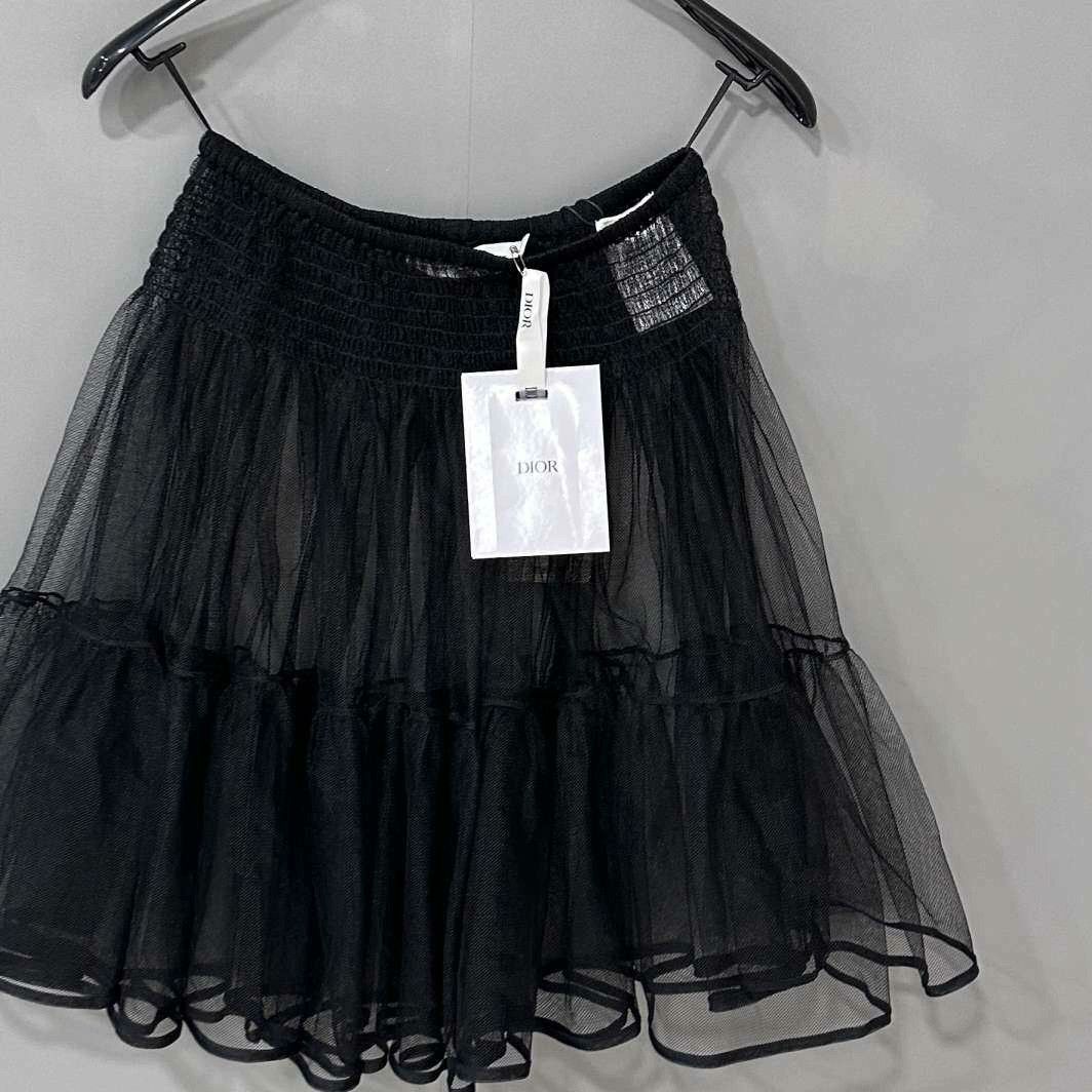 Dior Dior Black Skirt 37 Women Size 37" - 3 Thumbnail