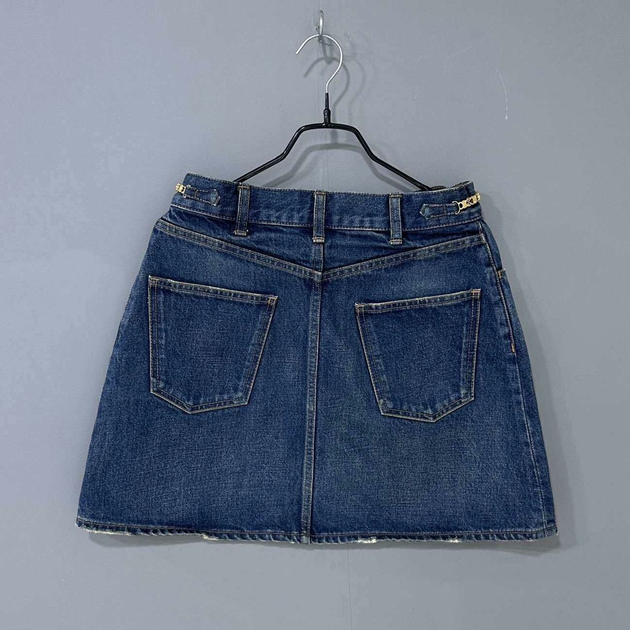 Celine Celine Retro Denim Skirt 28 Women Size 28" / US 6 / IT 42 - 2 Thumbnail