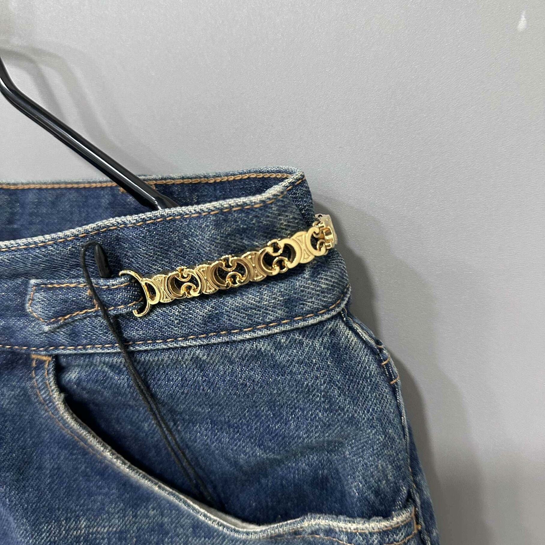 Celine Celine Retro Denim Skirt 28 Women Size 28" / US 6 / IT 42 - 4 Thumbnail