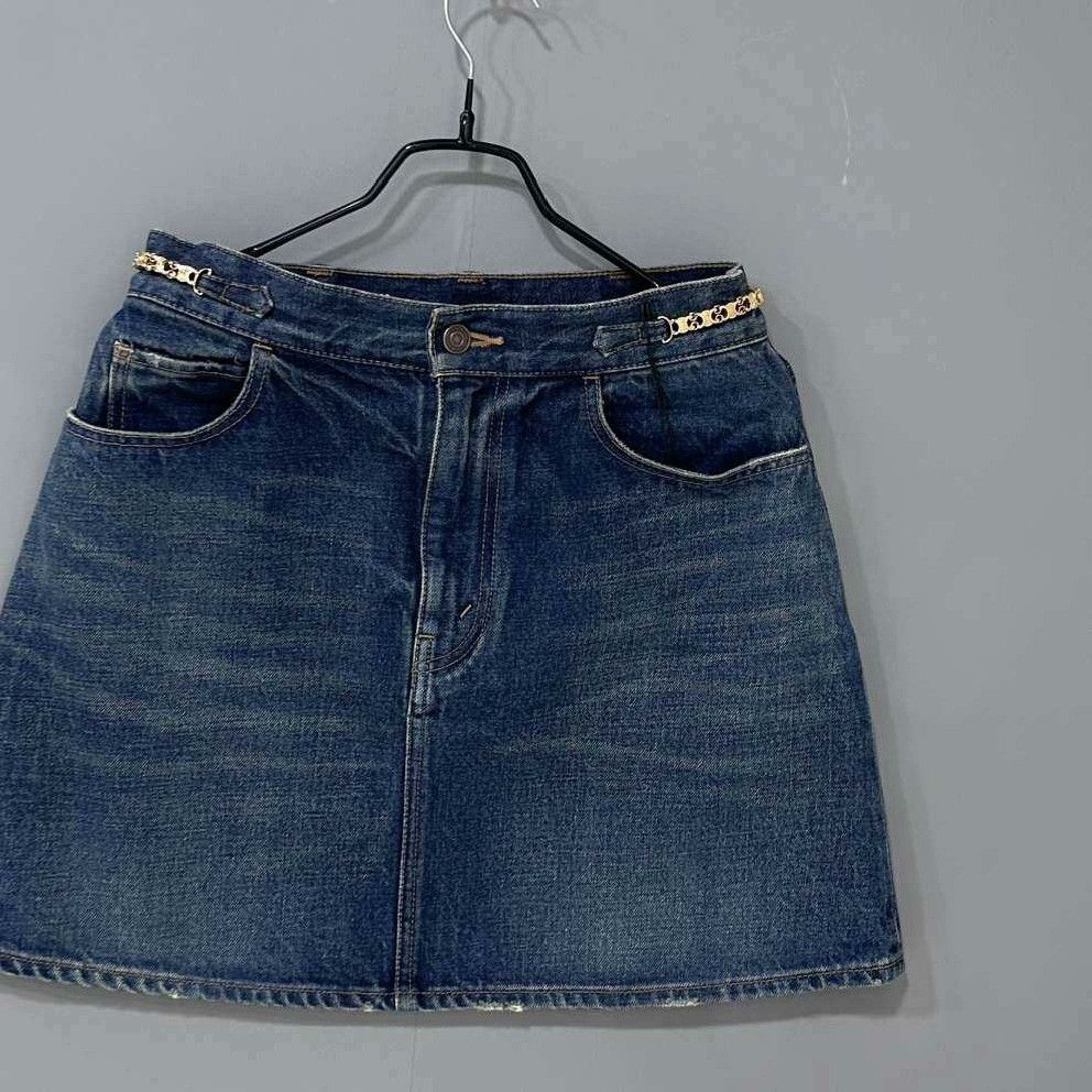 Celine Celine Retro Denim Skirt 28 Women Size 28" / US 6 / IT 42 - 3 Thumbnail