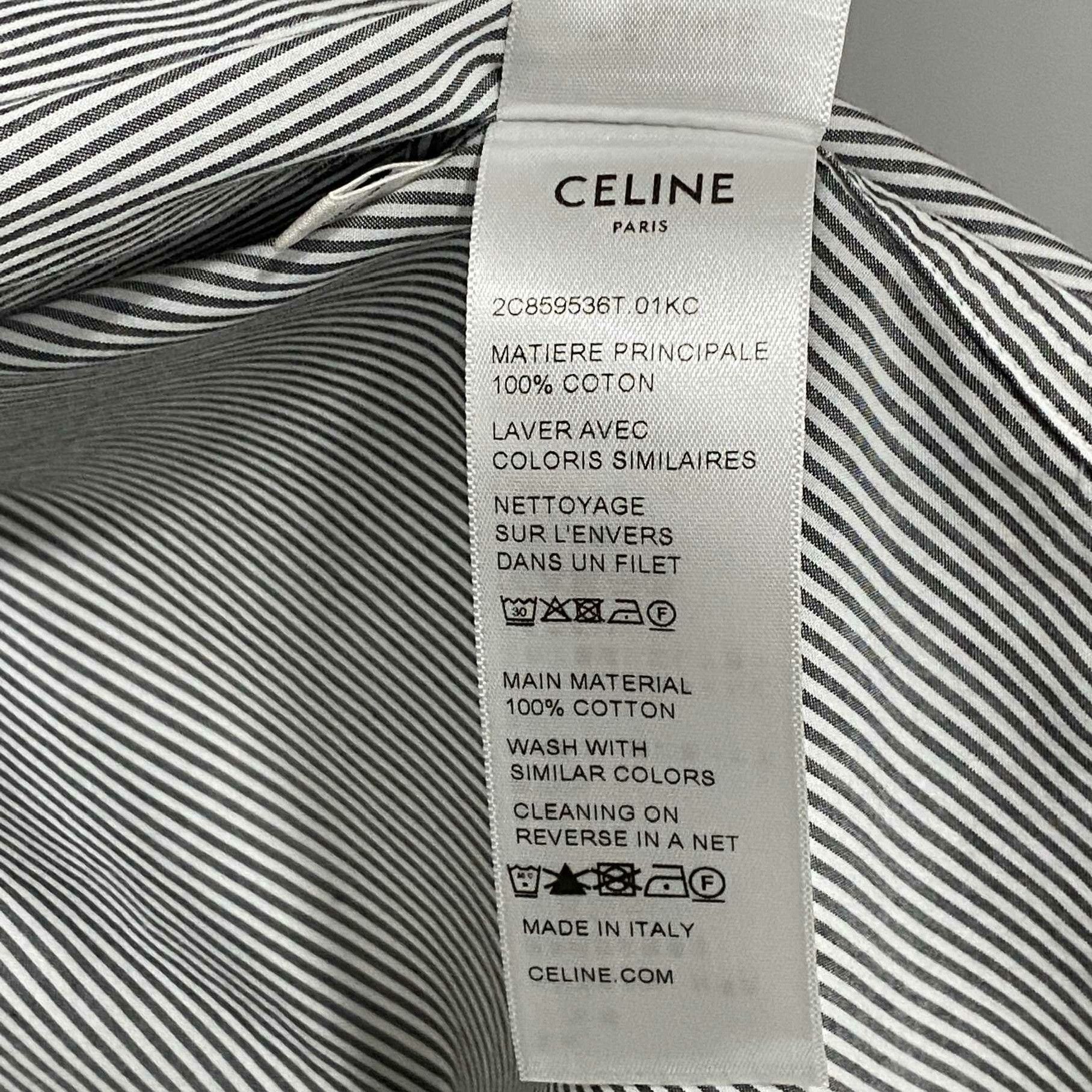 Celine Celine Striped Blue Shirt xxs Men Size US XXS / EU 40 - 4 Thumbnail
