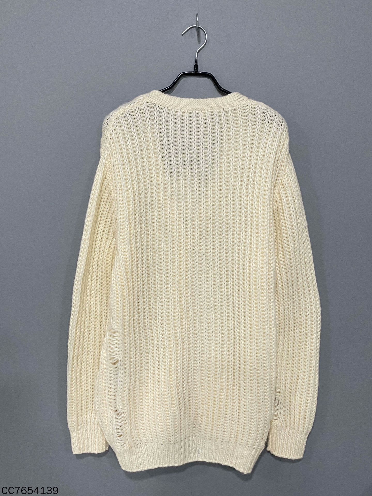 Saint Laurent Paris Saint Laurent Paris Knit White Sweater M Women Size M / US 6-8 / IT 42-44 - 3 Thumbnail