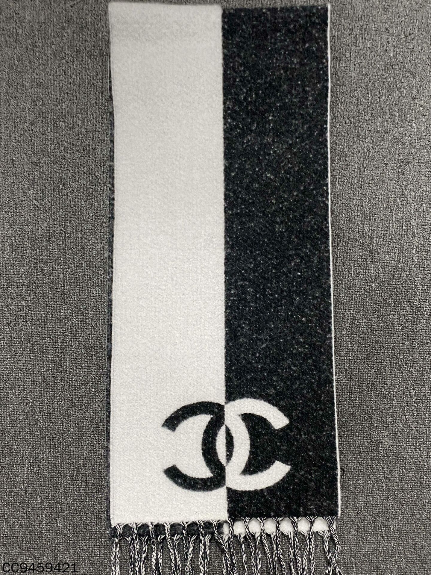 Chanel Chanel Black Scarf one size Men Size ONE SIZE - 2 Thumbnail
