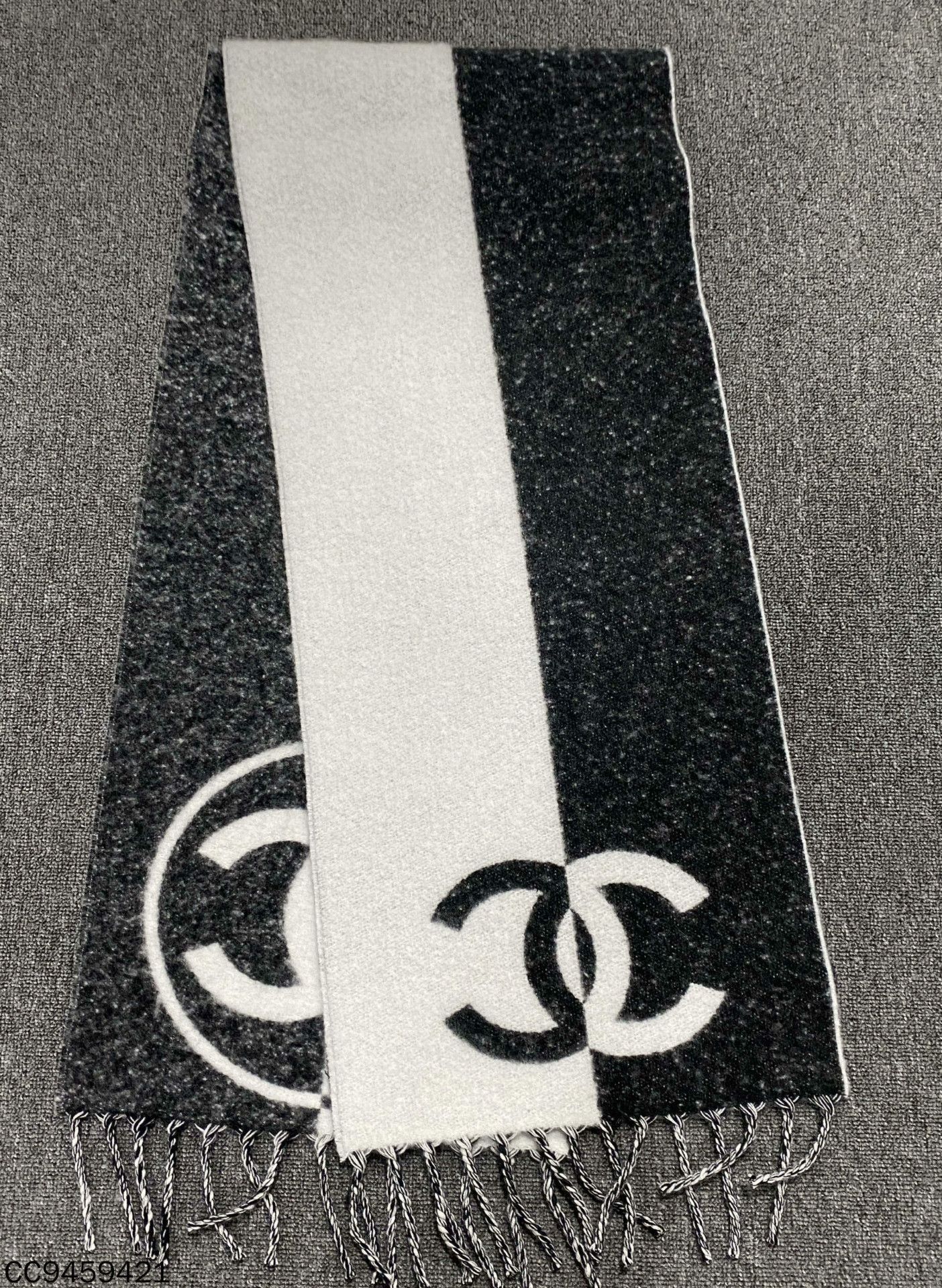 Chanel Chanel Black Scarf one size Men Size ONE SIZE - 3 Thumbnail
