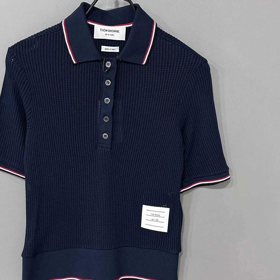 Thom Browne Thom Browne Striped Slim Brown Polo xxs Men Size US XXS / EU 40 - 2 Thumbnail