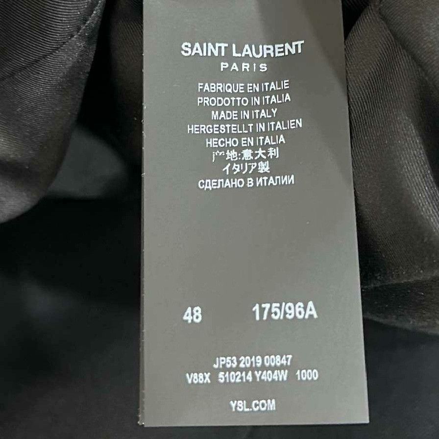 Saint Laurent Paris Saint Laurent Paris Formal Black Suit 48 Men Size 48R - 5 Thumbnail