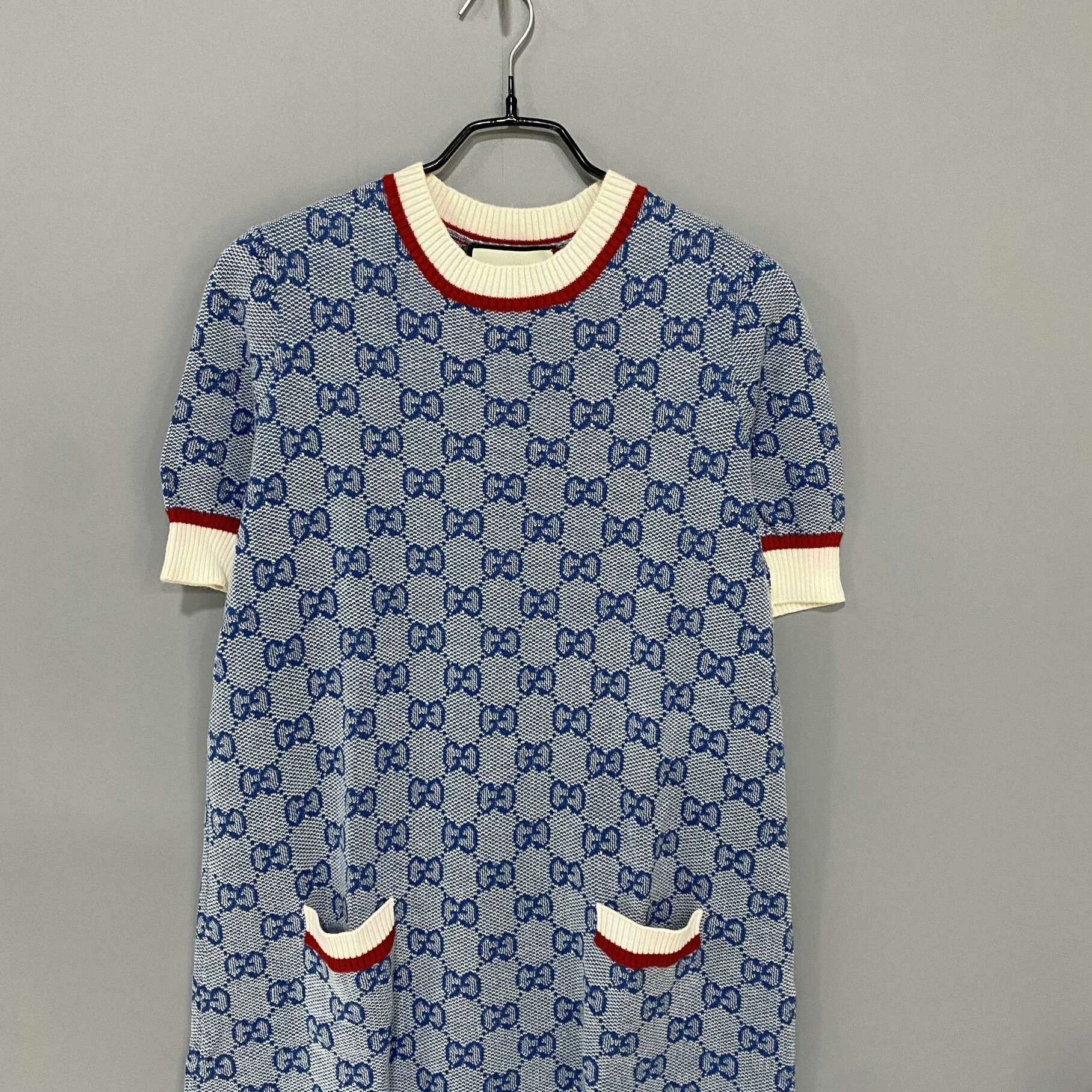 Gucci Gucci Blue T-Shirt L Women Size L / US 10 / IT 46 - 2 Thumbnail