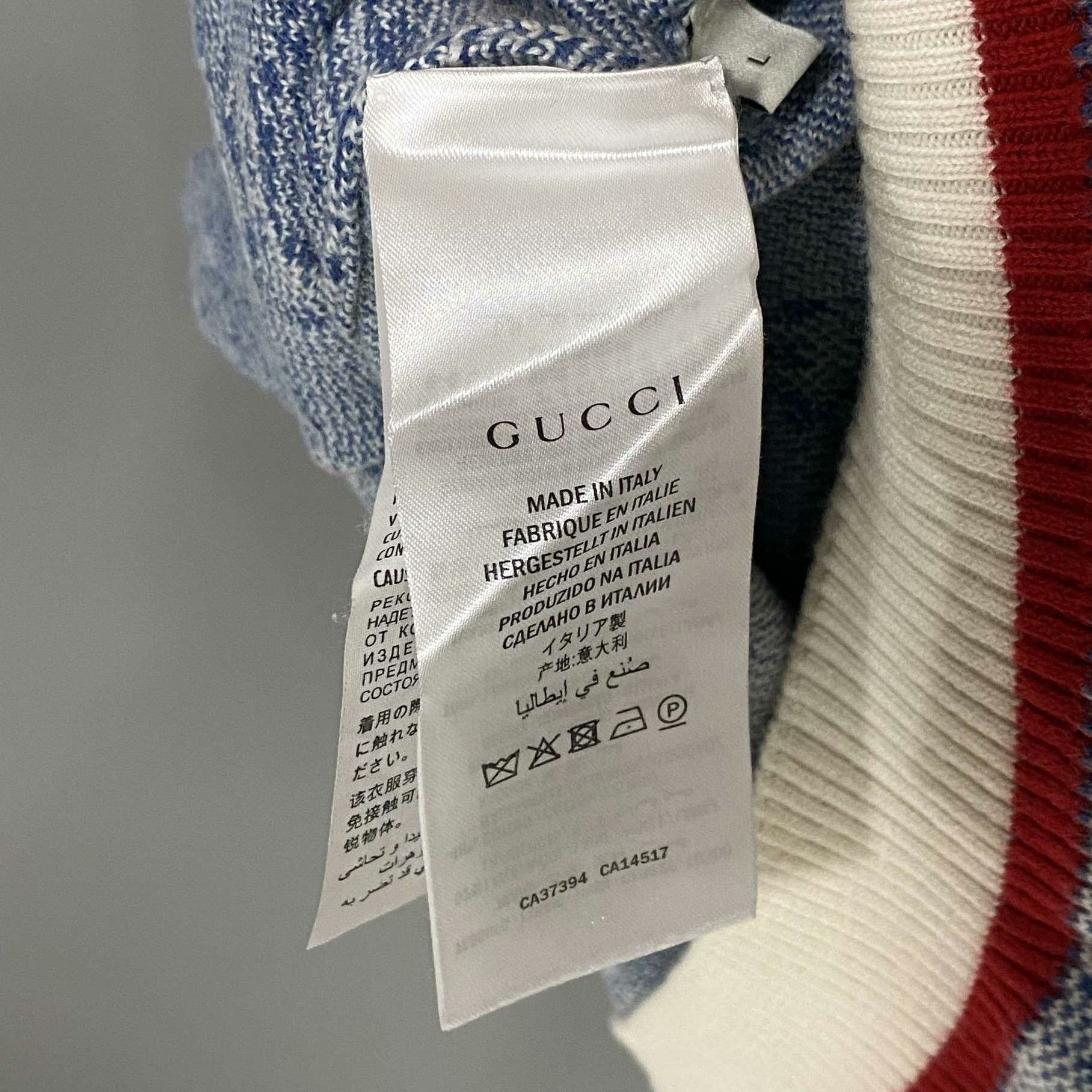 Gucci Gucci Blue T-Shirt L Women Size L / US 10 / IT 46 - 5 Thumbnail