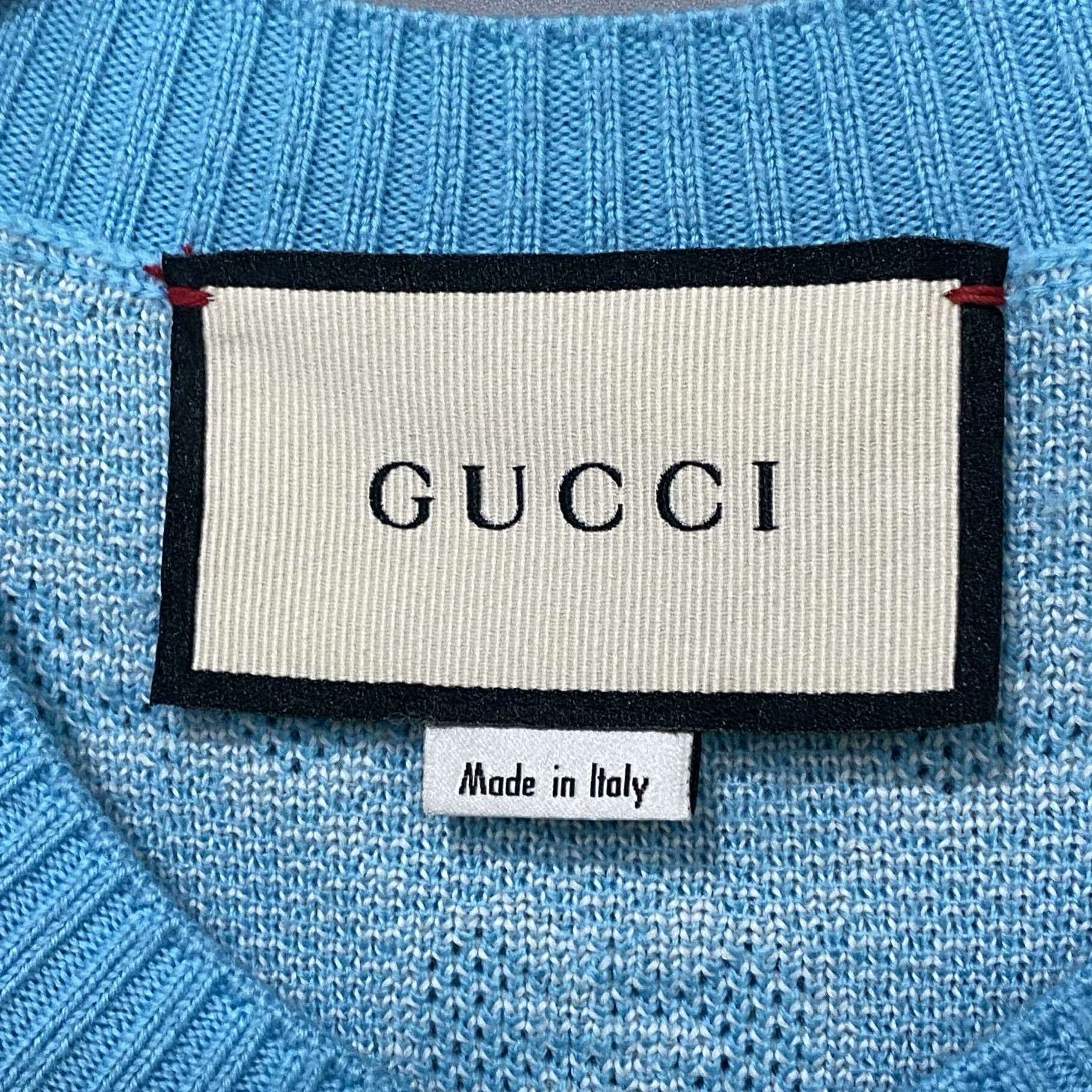 Gucci Gucci Blue Sweater S Women Size S / US 4 / IT 40 - 3 Thumbnail