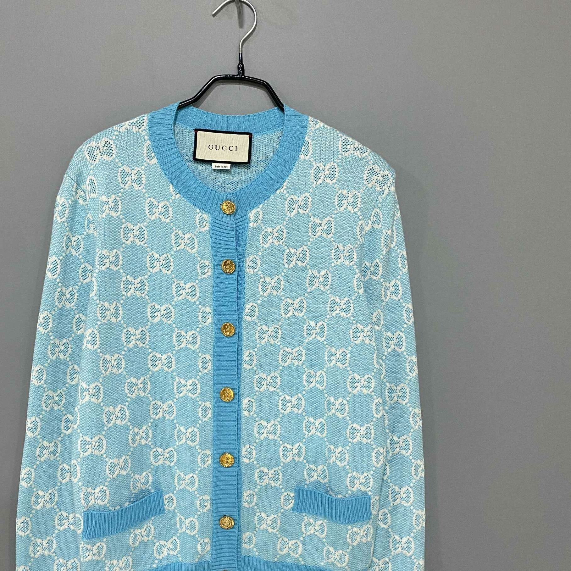 Gucci Gucci Blue Sweater S Women Size S / US 4 / IT 40 - 2 Thumbnail