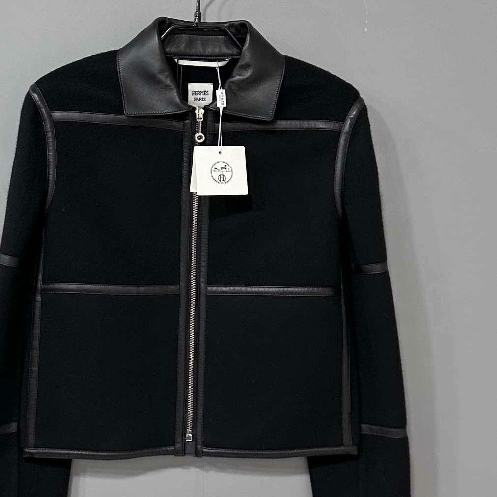 Hermes Hermes Black Jacket XS Women Size XS / US 0-2 / IT 36-38 - 2 Thumbnail